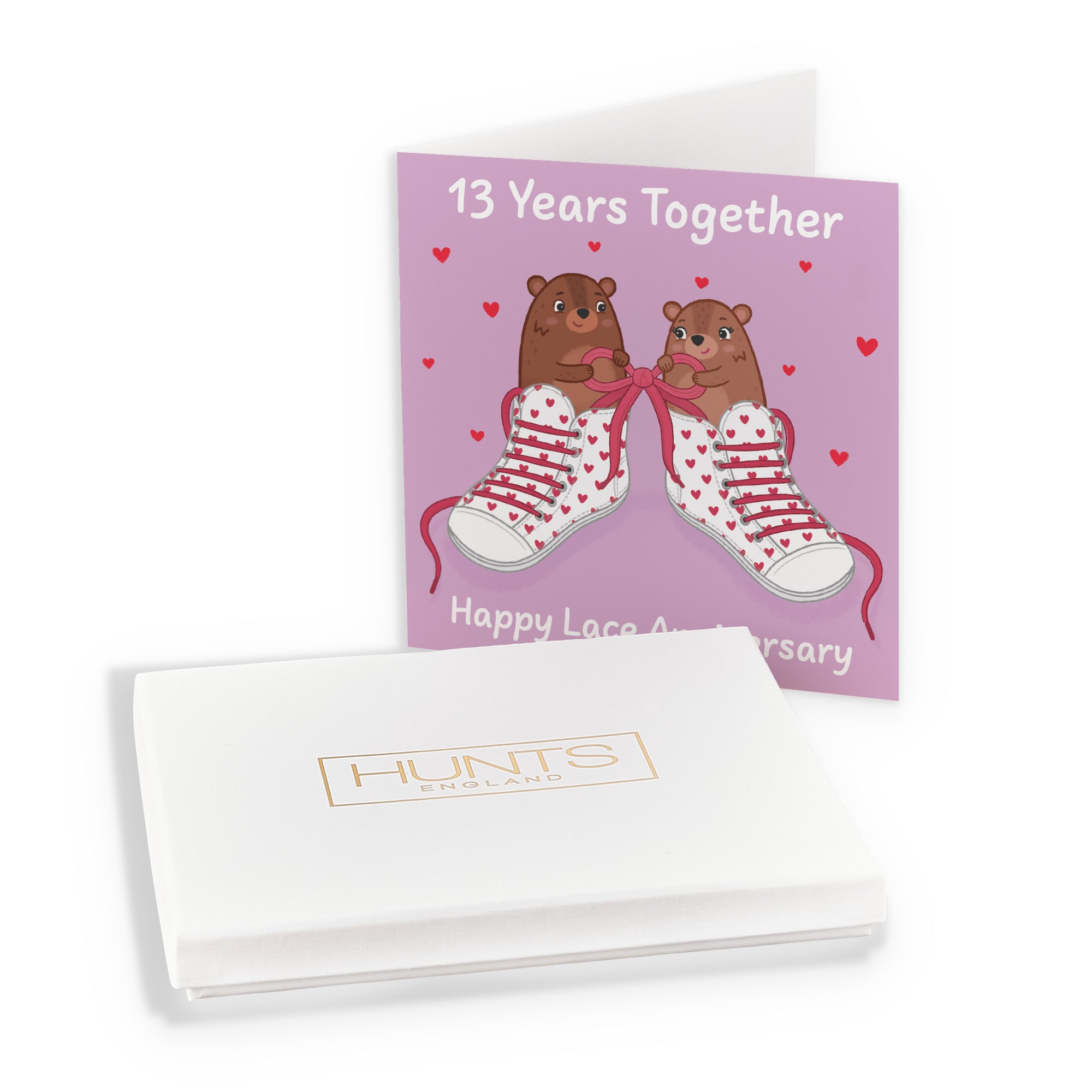 Boxed 13th Anniversary Card Love Story - Default Title (B0DHZWKC9G)