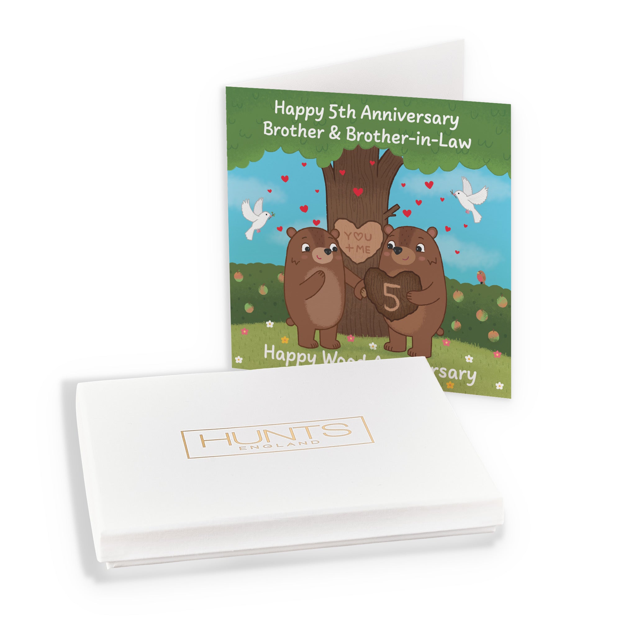 Boxed 5th Brother And Brother In Law Anniversary Card Love Story - Default Title (B0DHZWNHHL)