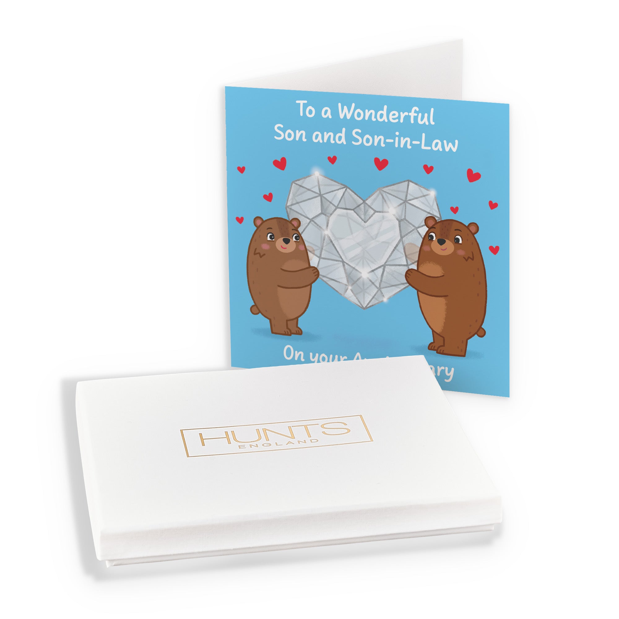 Boxed Son And Son In Law Anniversary Card Sparkling Love Story - Default Title (B0DHZWQ3V3)