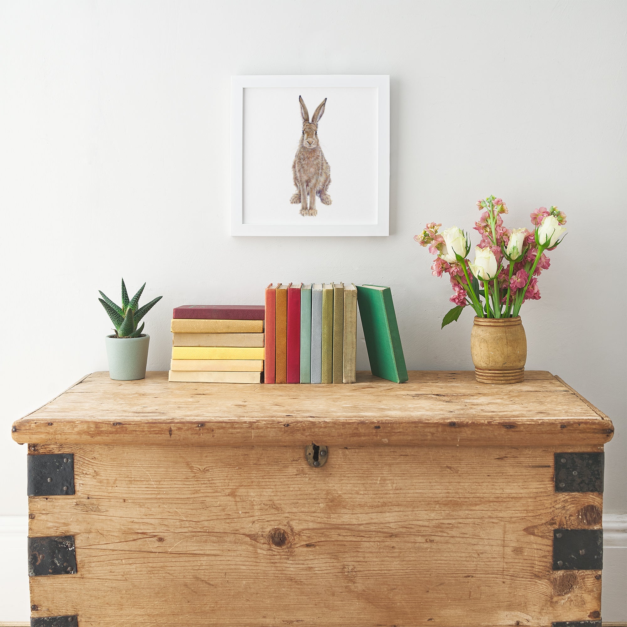 'The Hare' Fine Art Framed Print In Luxury Box