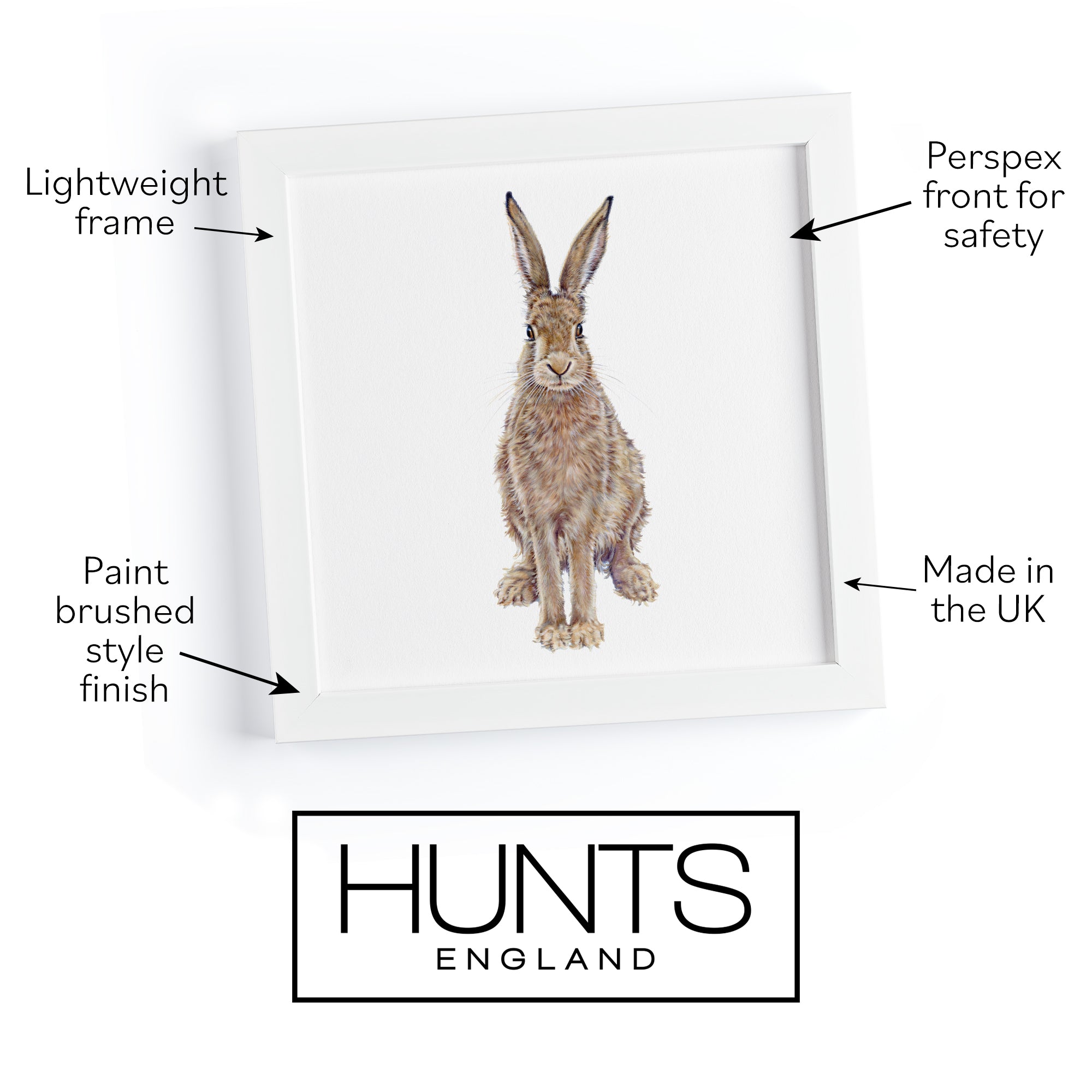 'The Hare' Fine Art Framed Print In Luxury Box