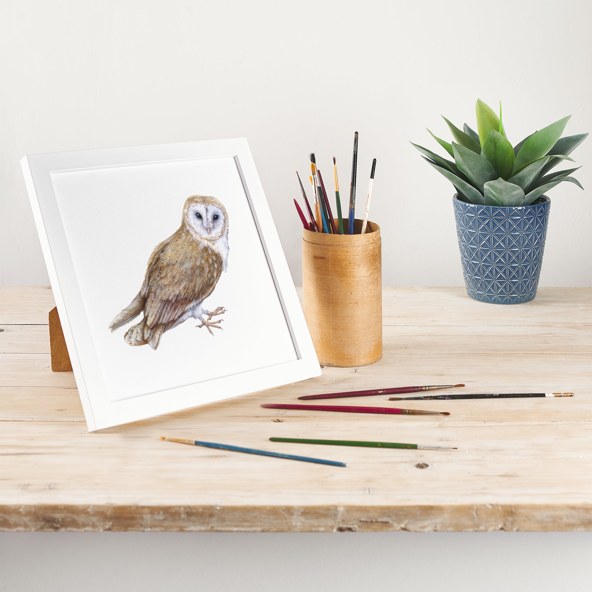 'The Owl' Fine Art Framed Print In Luxury Box