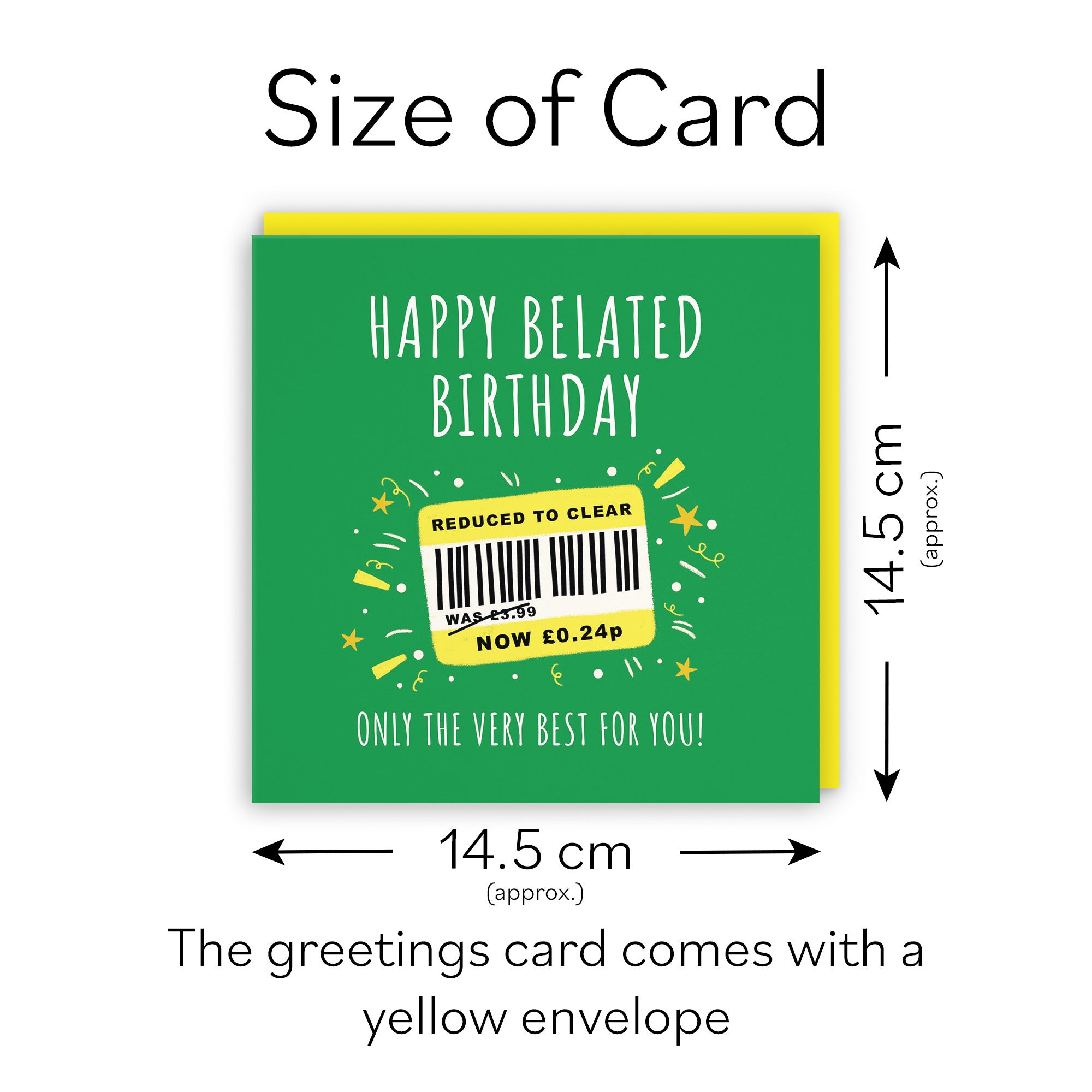 Belated Birthday Card Reduced To Clear Moments - Default Title (BS00004)