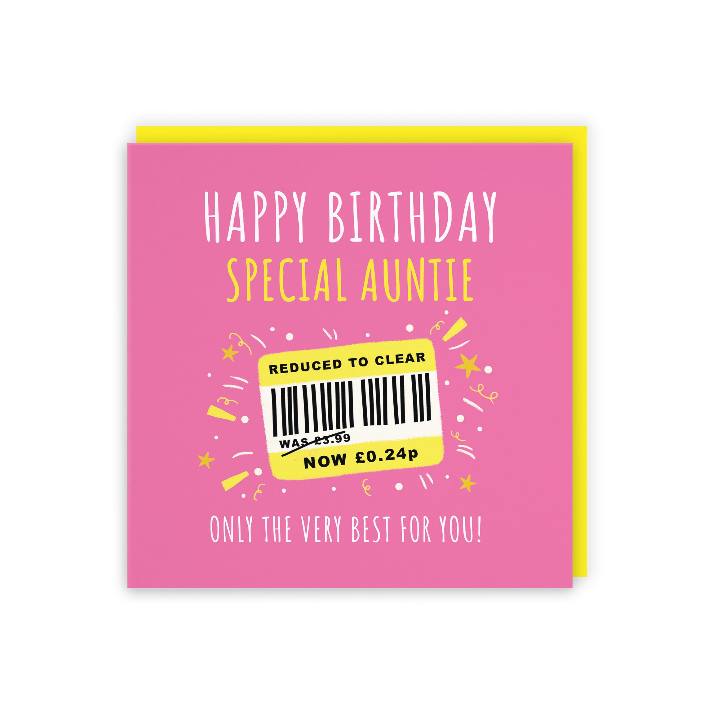 Auntie Birthday Card Reduced To Clear Moments - Default Title (BS00005)