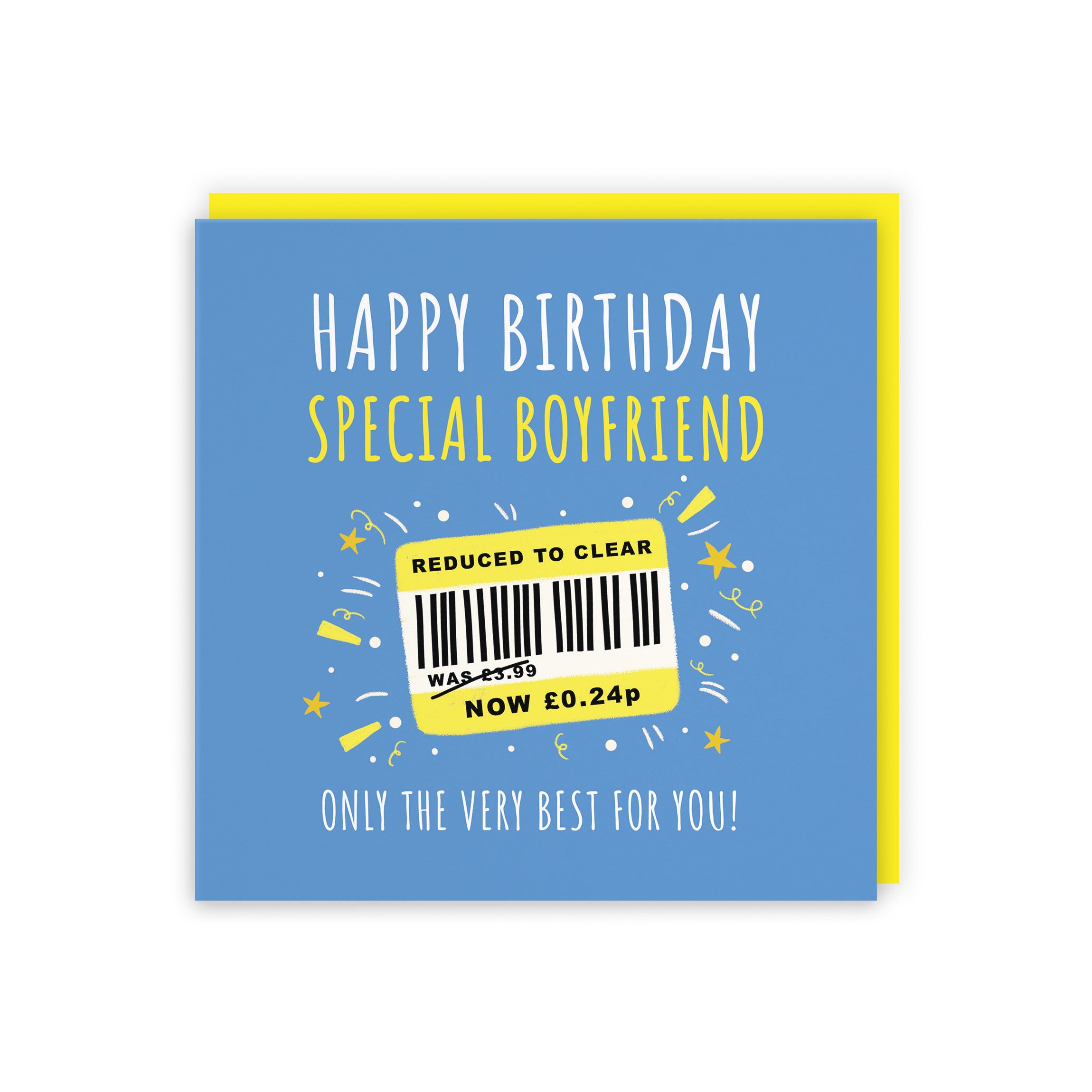 Boyfriend Birthday Card Reduced To Clear Moments - Default Title (BS00007)
