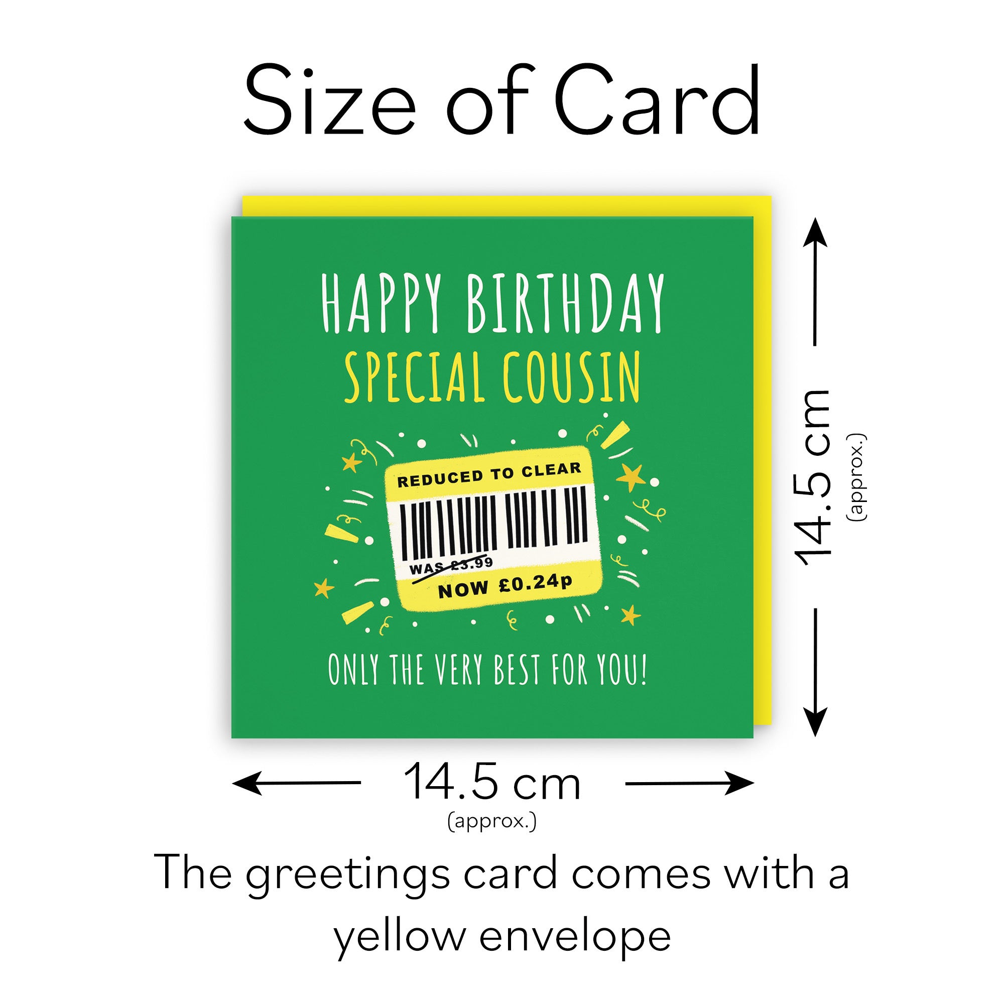 Cousin Birthday Card Reduced To Clear Moments - Default Title (BS00010)