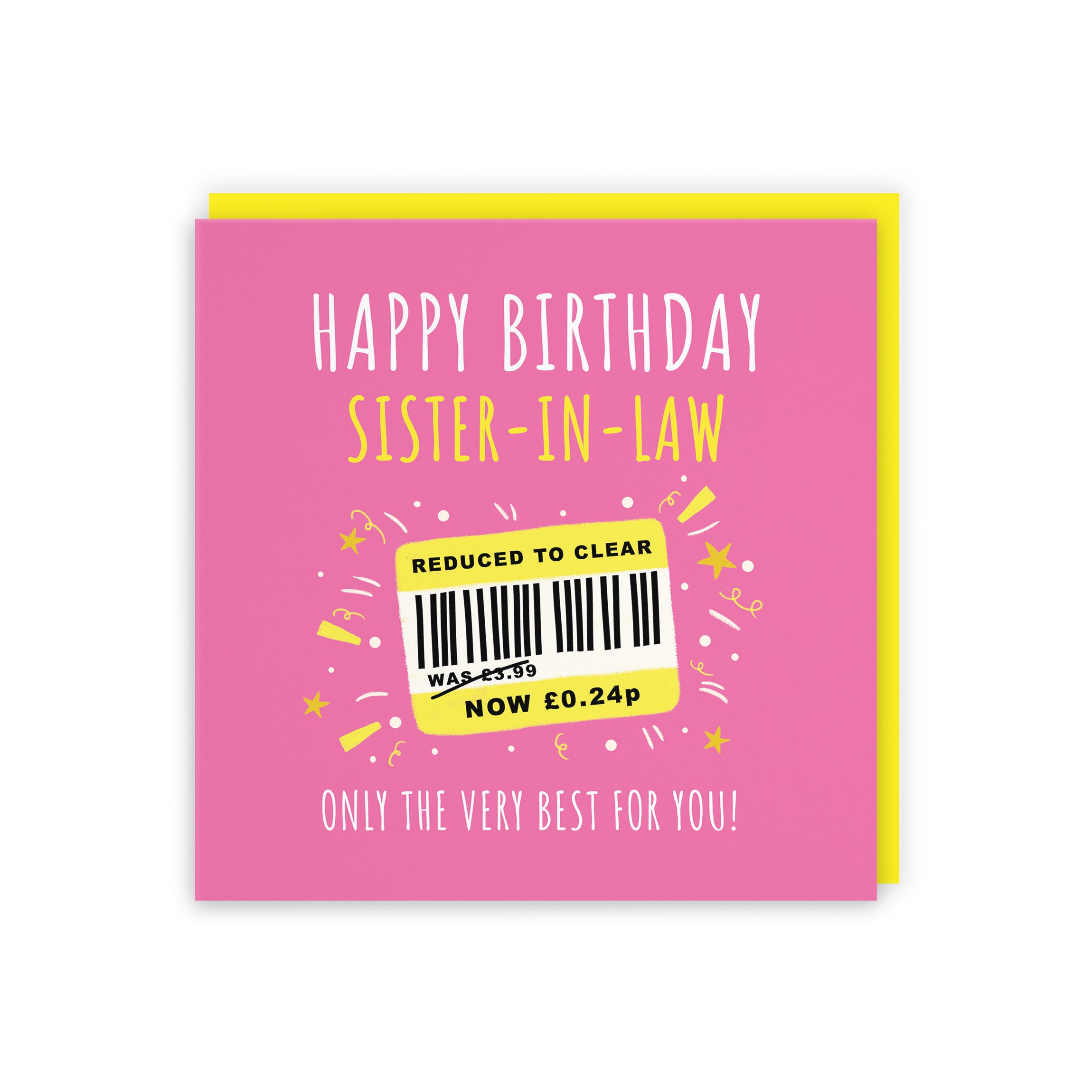 Sister-in-Law Birthday Card Reduced To Clear Moments - Default Title (BS00029)