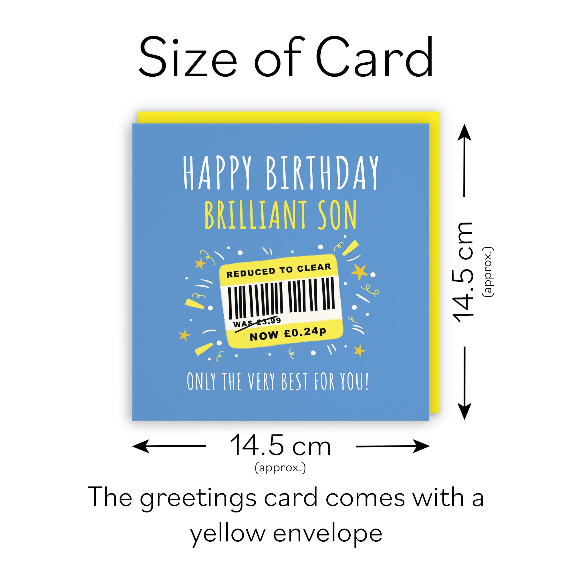 Son Birthday Card Reduced To Clear Moments - Default Title (BS00030)