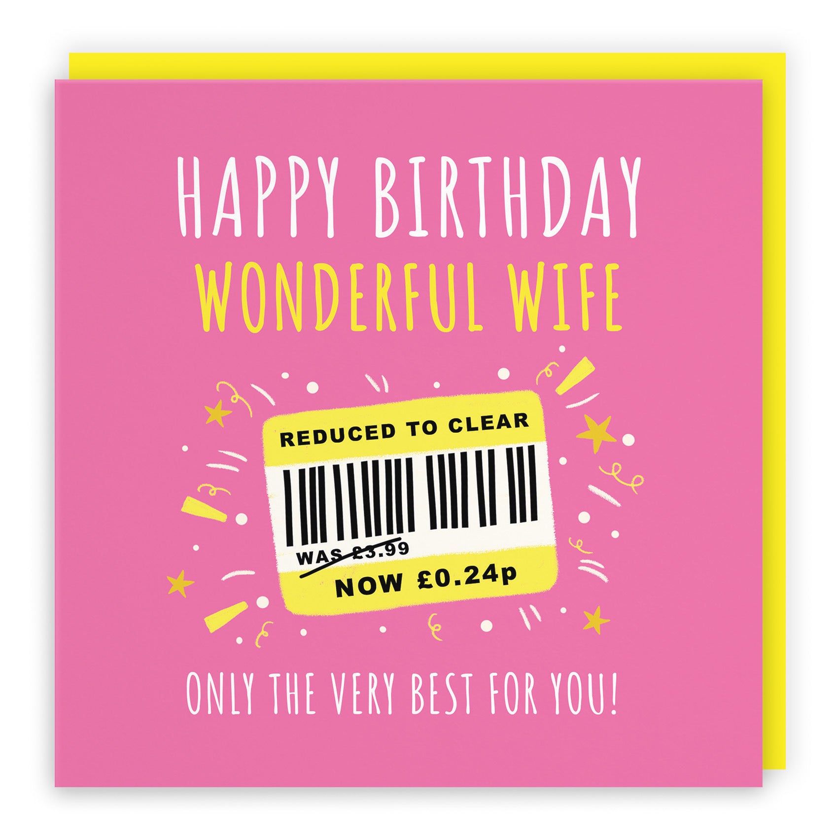 Wife Birthday Card Reduced To Clear Moments - Default Title (BS00036)