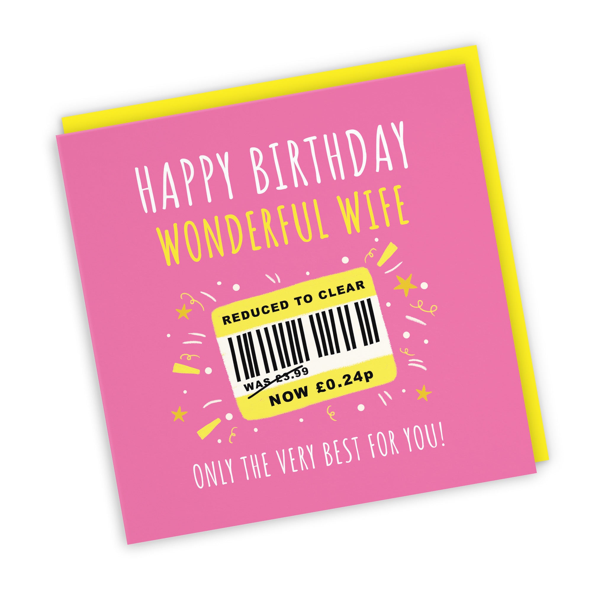 Wife Birthday Card Reduced To Clear Moments - Default Title (BS00036)