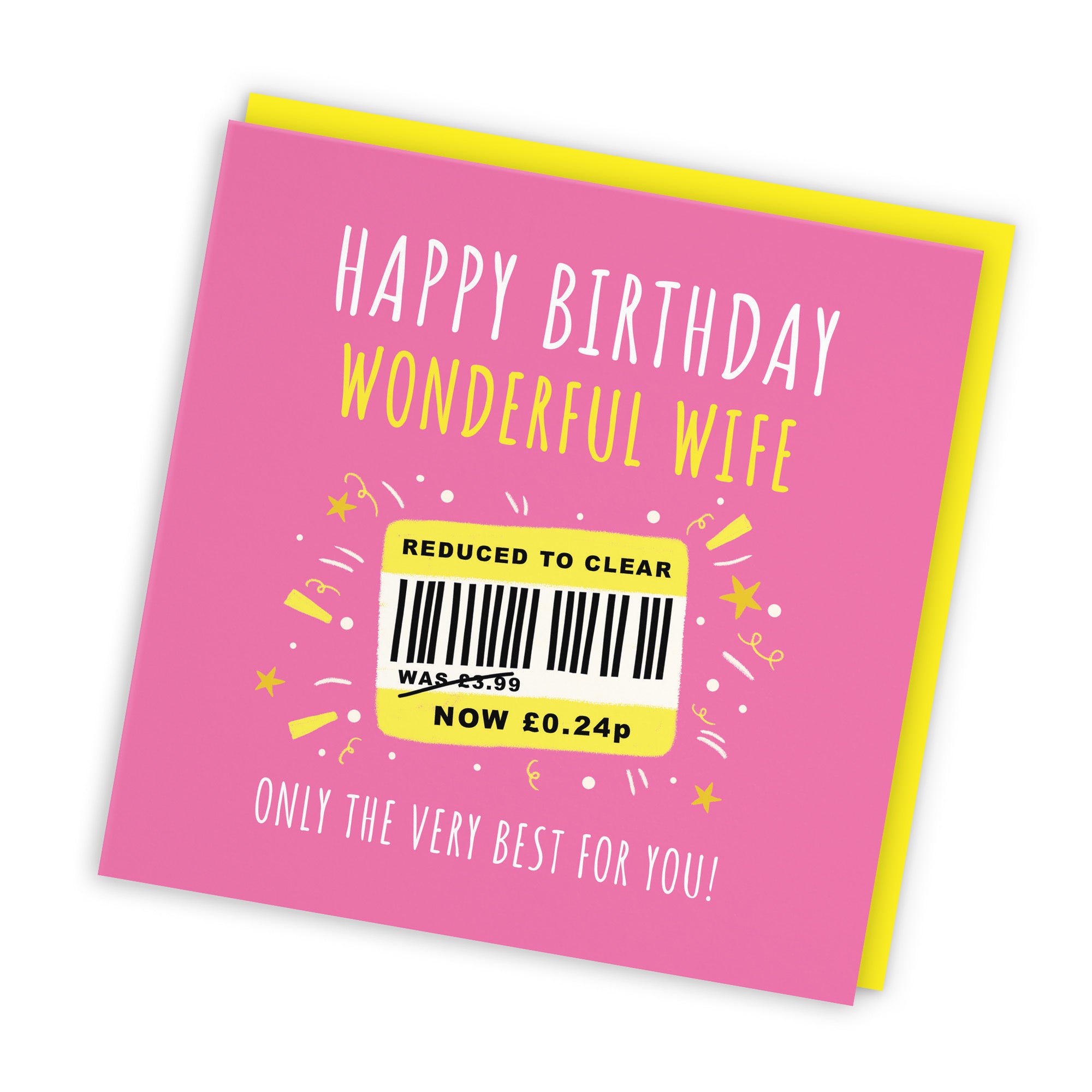 Wife Birthday Card Reduced To Clear Moments - Default Title (BS00036)