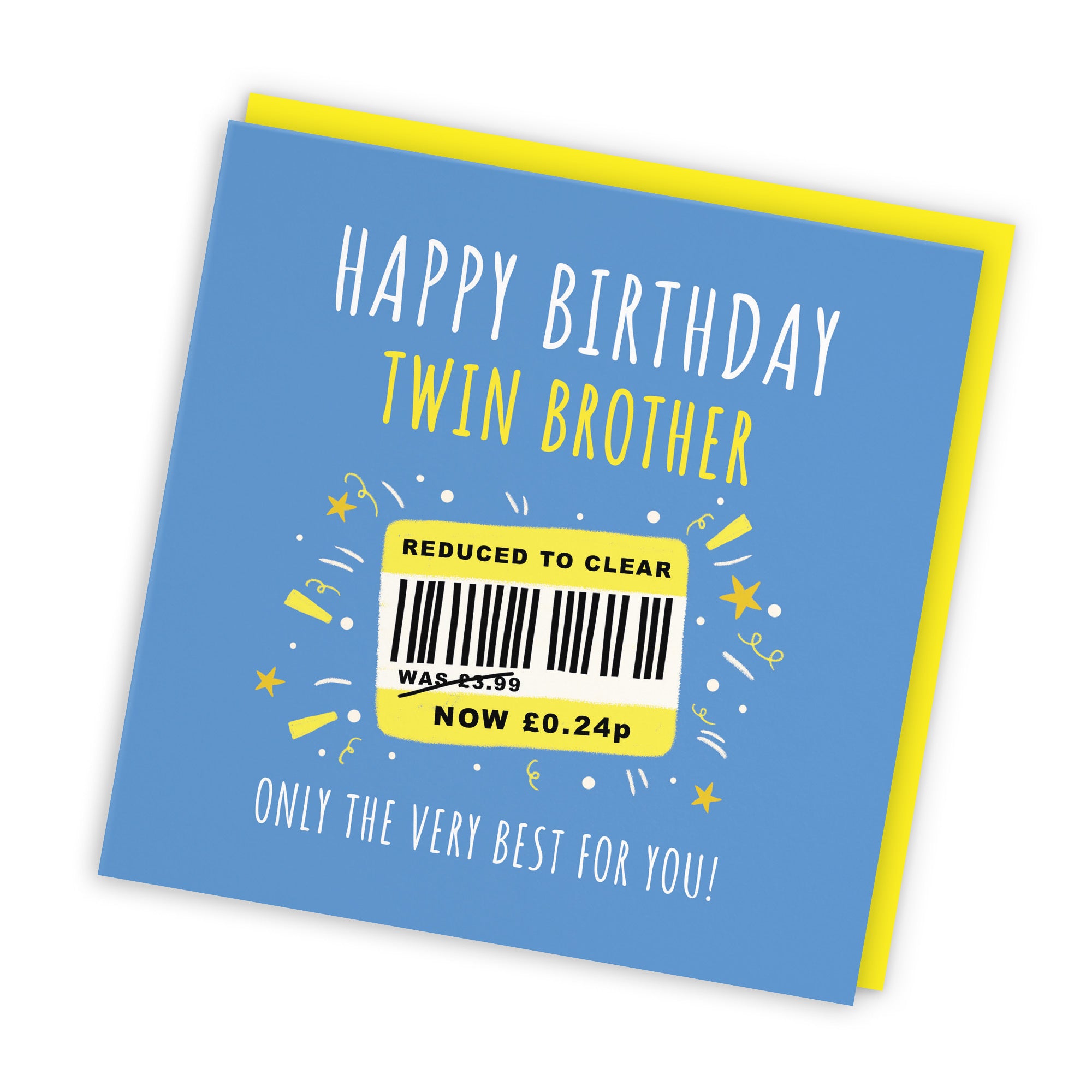 Twin Brother Birthday Card Reduced To Clear Moments - Default Title (BS00037)