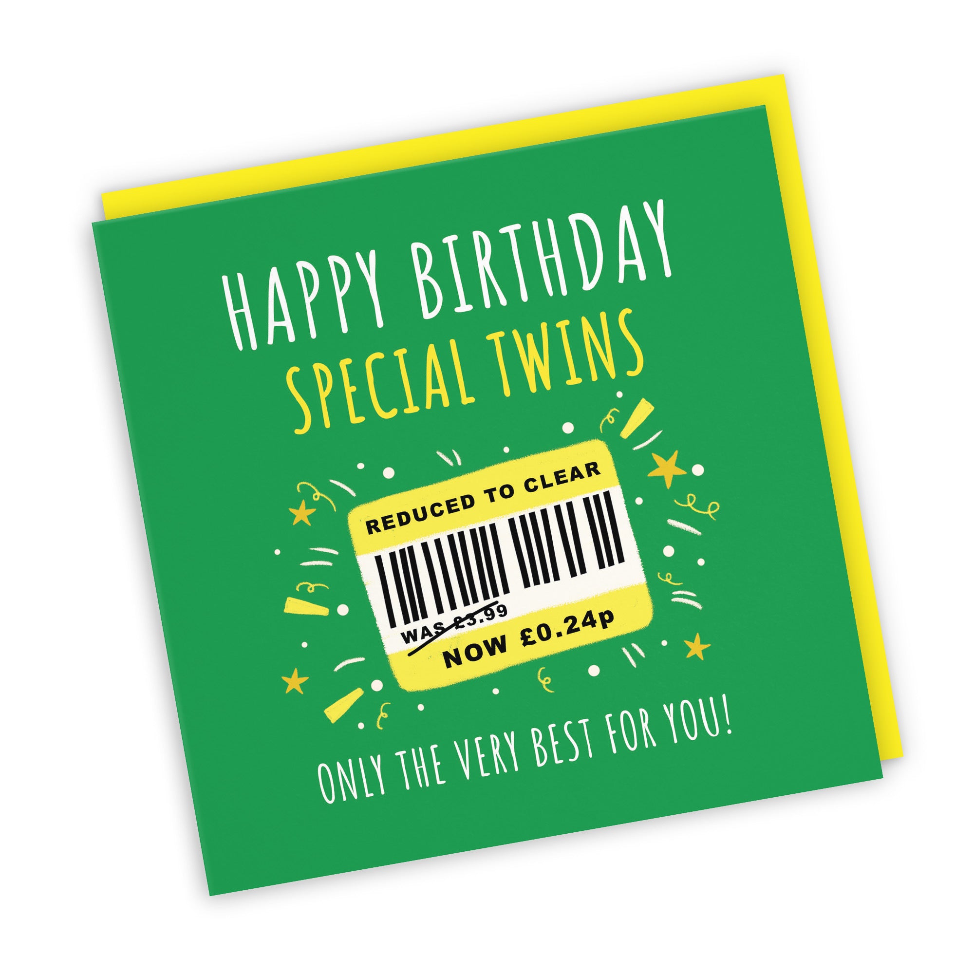 Twins Birthday Card Reduced To Clear Moments - Default Title (BS00038)