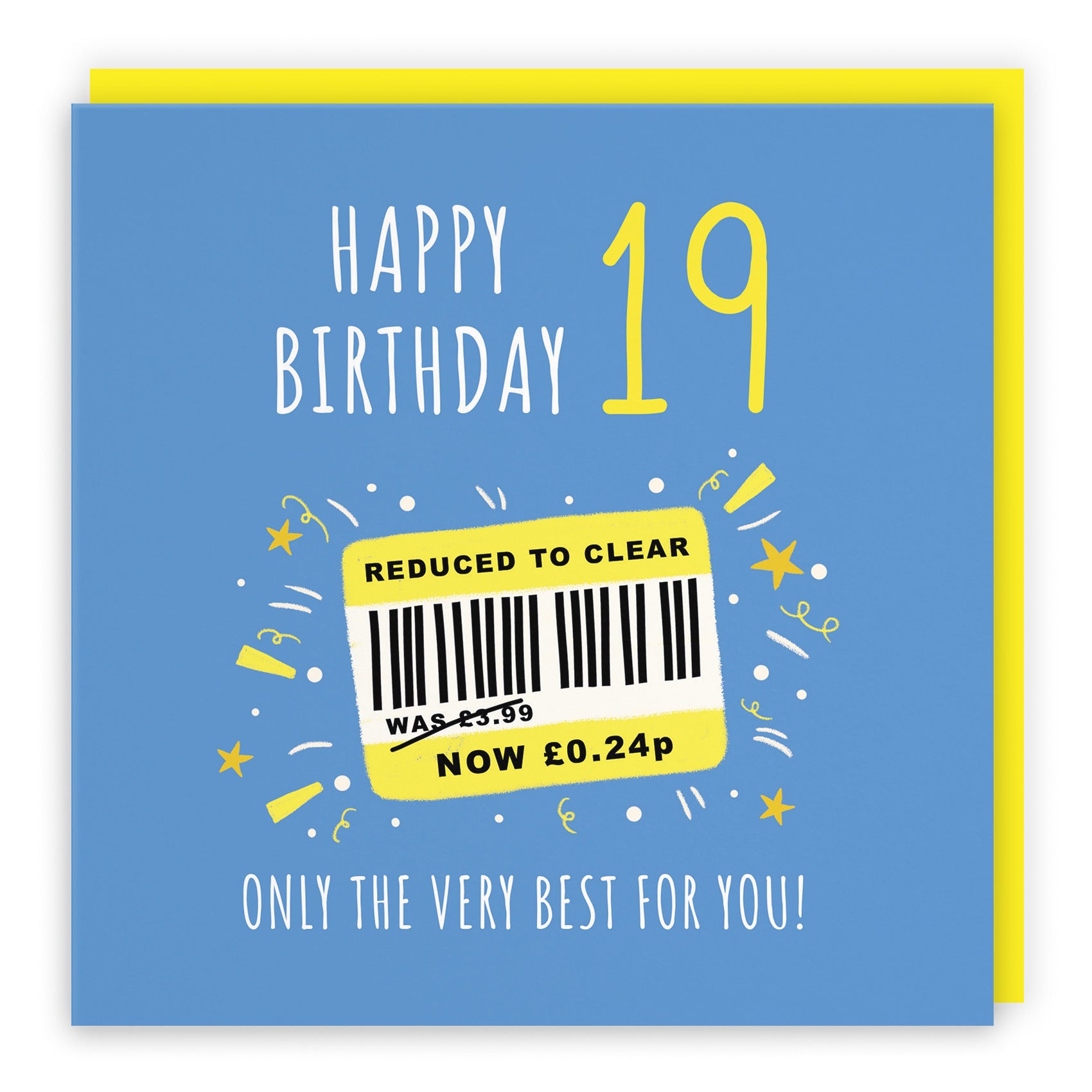 Men's 19th Birthday Card Reduced To Clear Moments - Default Title (BS00040)