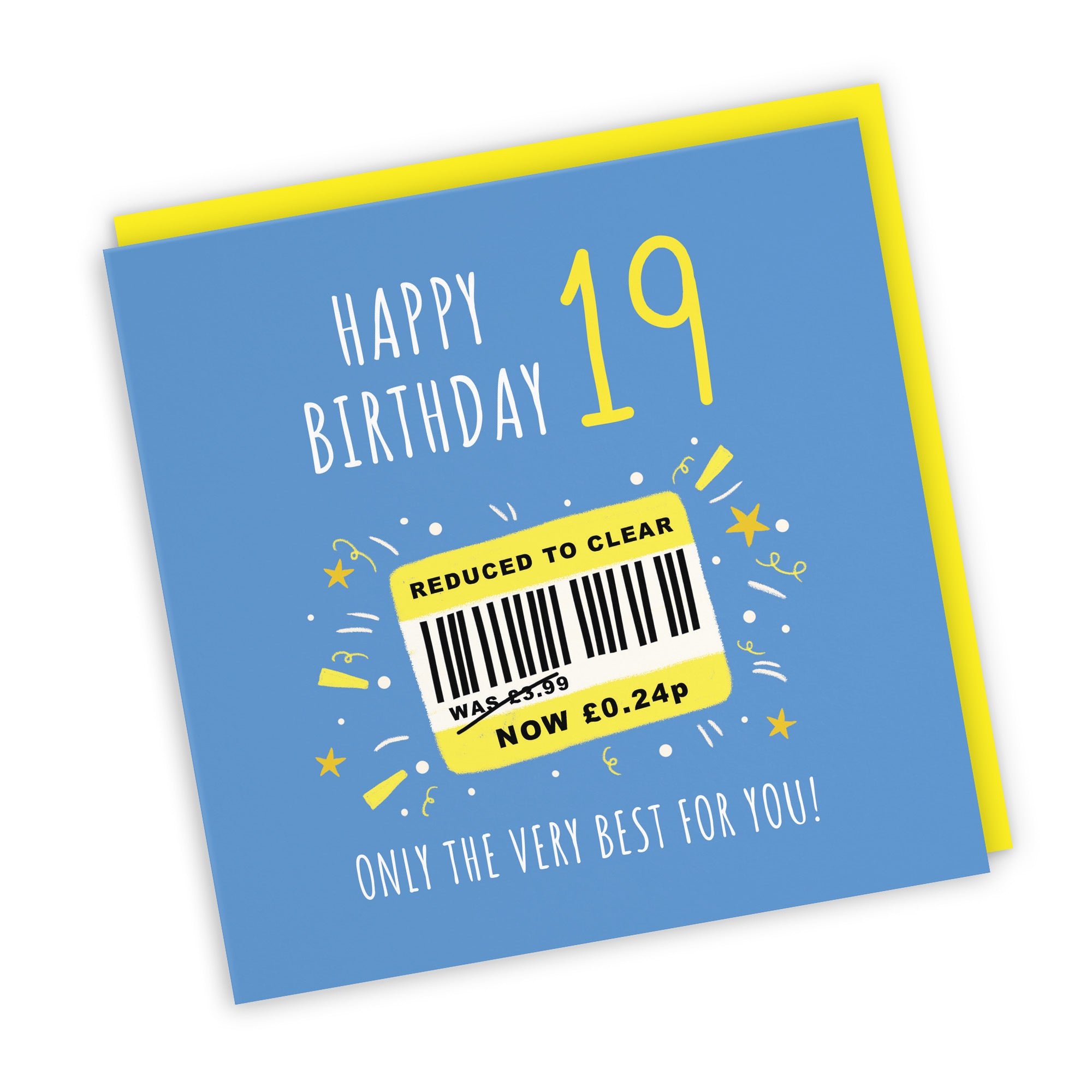 Men's 19th Birthday Card Reduced To Clear Moments - Default Title (BS00040)