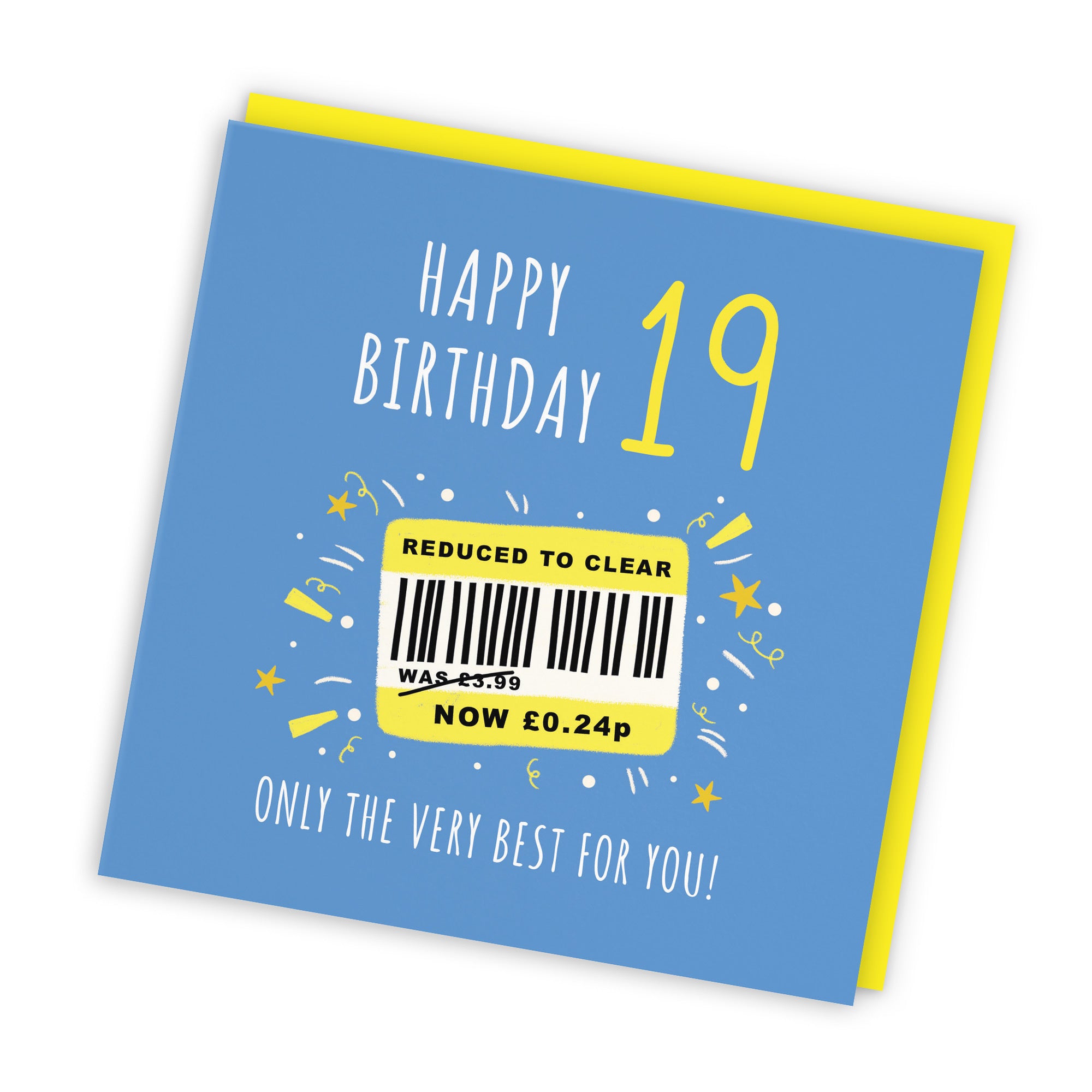 Men's 19th Birthday Card Reduced To Clear Moments - Default Title (BS00040)