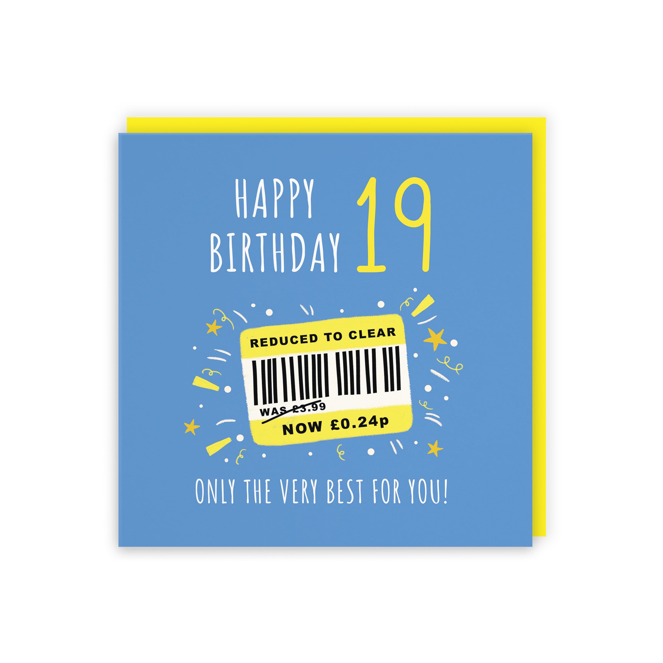 Men's 19th Birthday Card Reduced To Clear Moments - Default Title (BS00040)