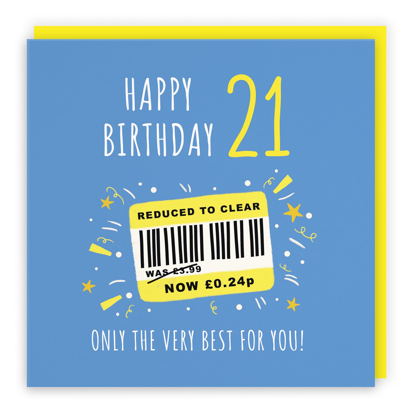 Men's 21st Birthday Card Reduced To Clear Moments - Default Title (BS00042)