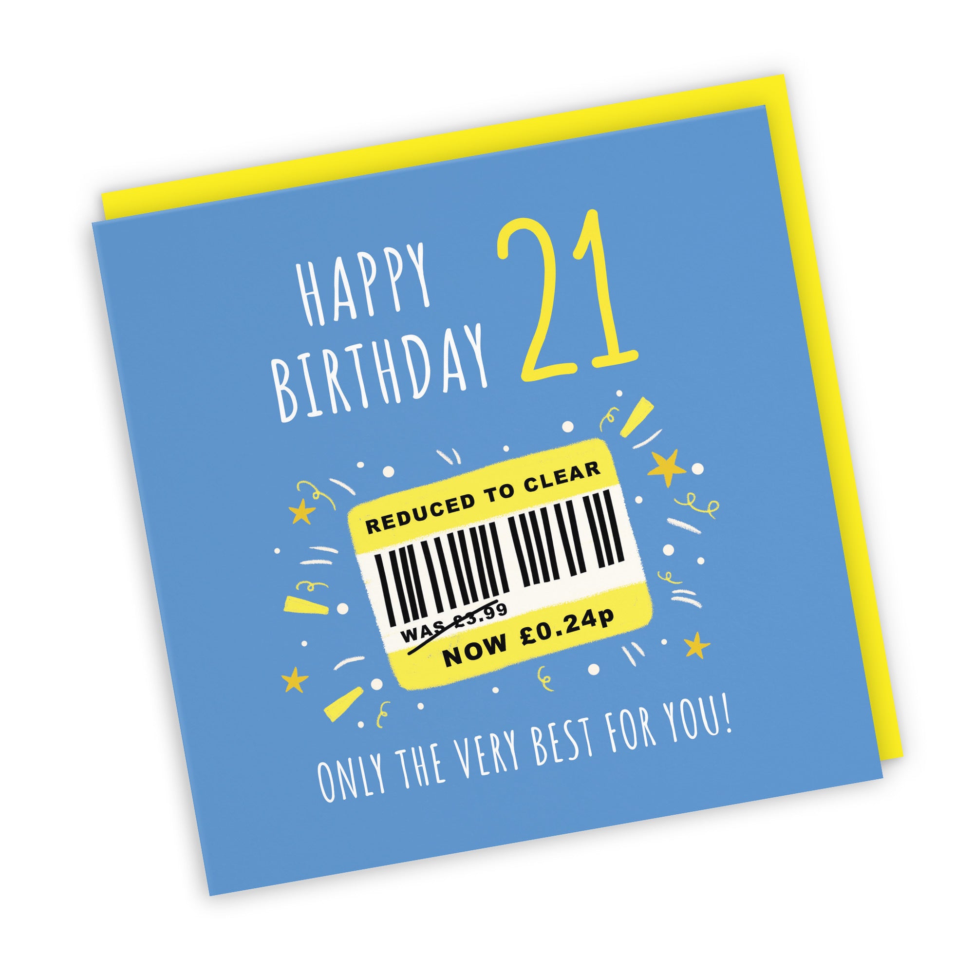 Men's 21st Birthday Card Reduced To Clear Moments - Default Title (BS00042)