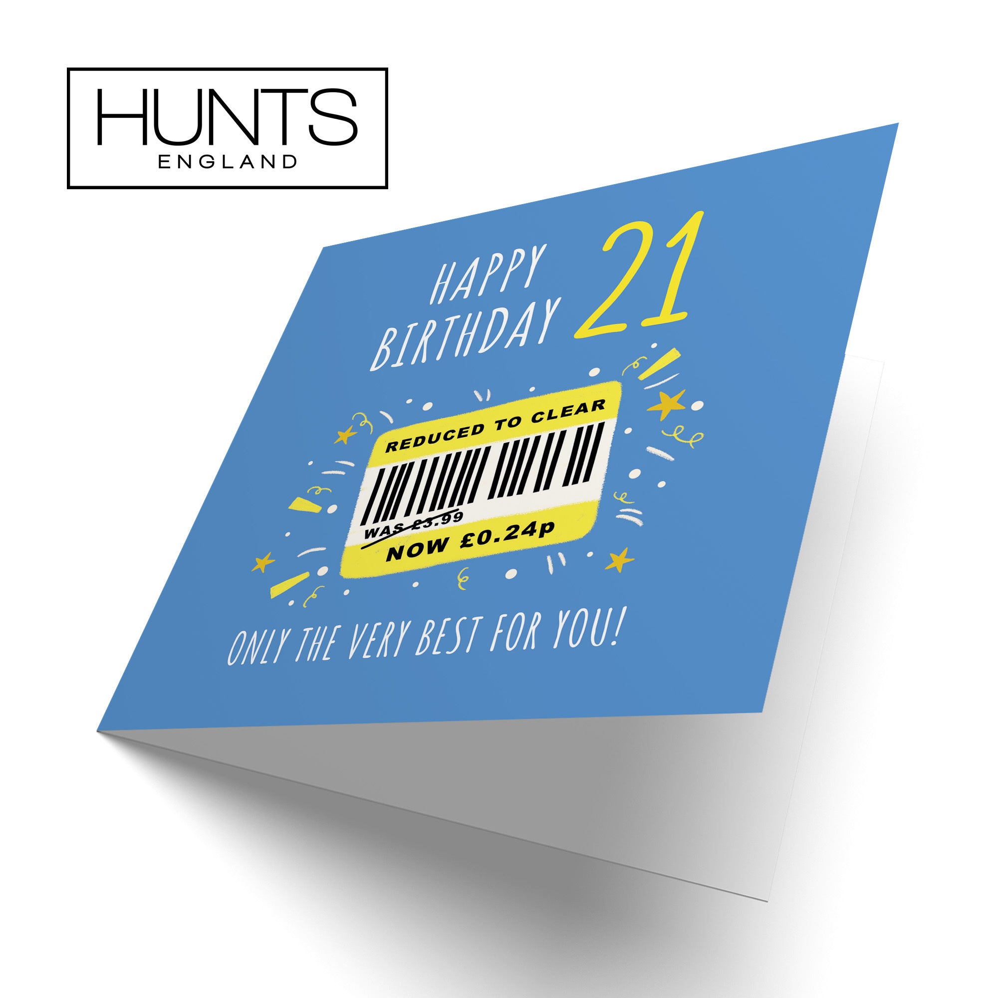 Men's 21st Birthday Card Reduced To Clear Moments - Default Title (BS00042)