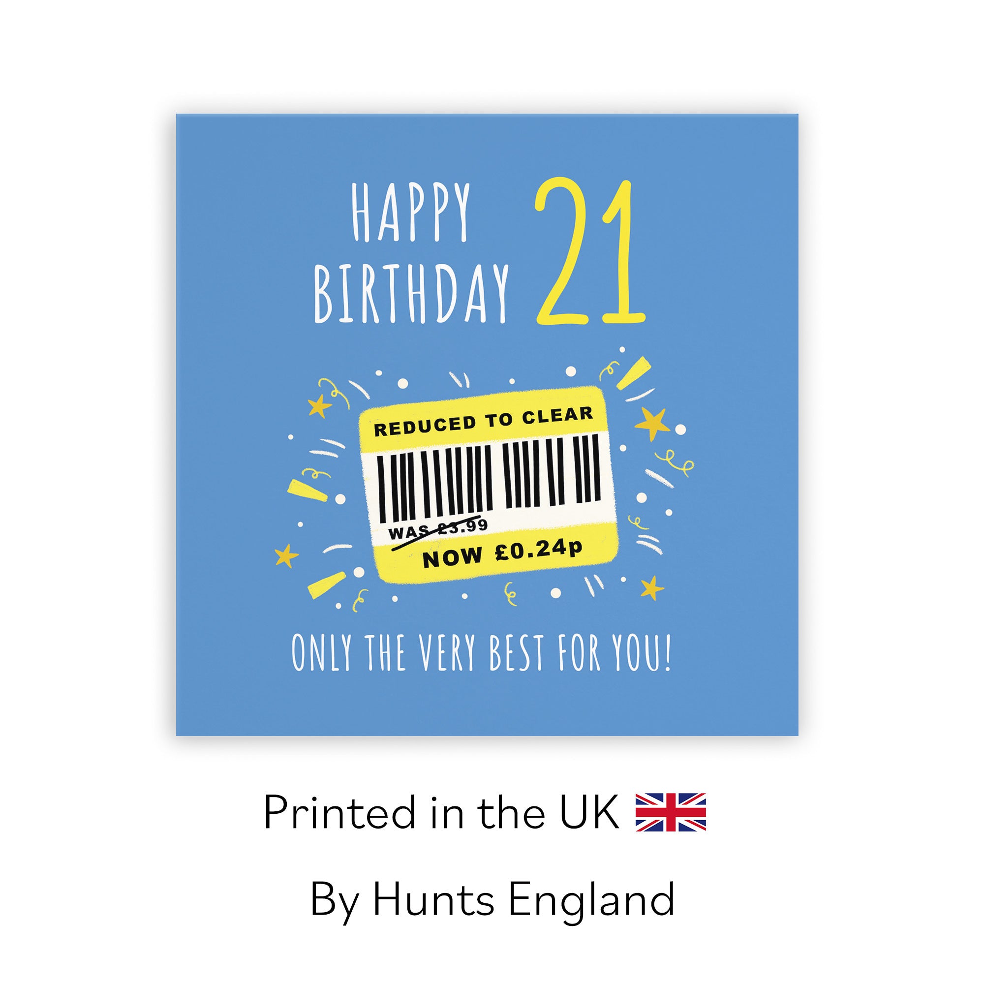 Men's 21st Birthday Card Reduced To Clear Moments - Default Title (BS00042)