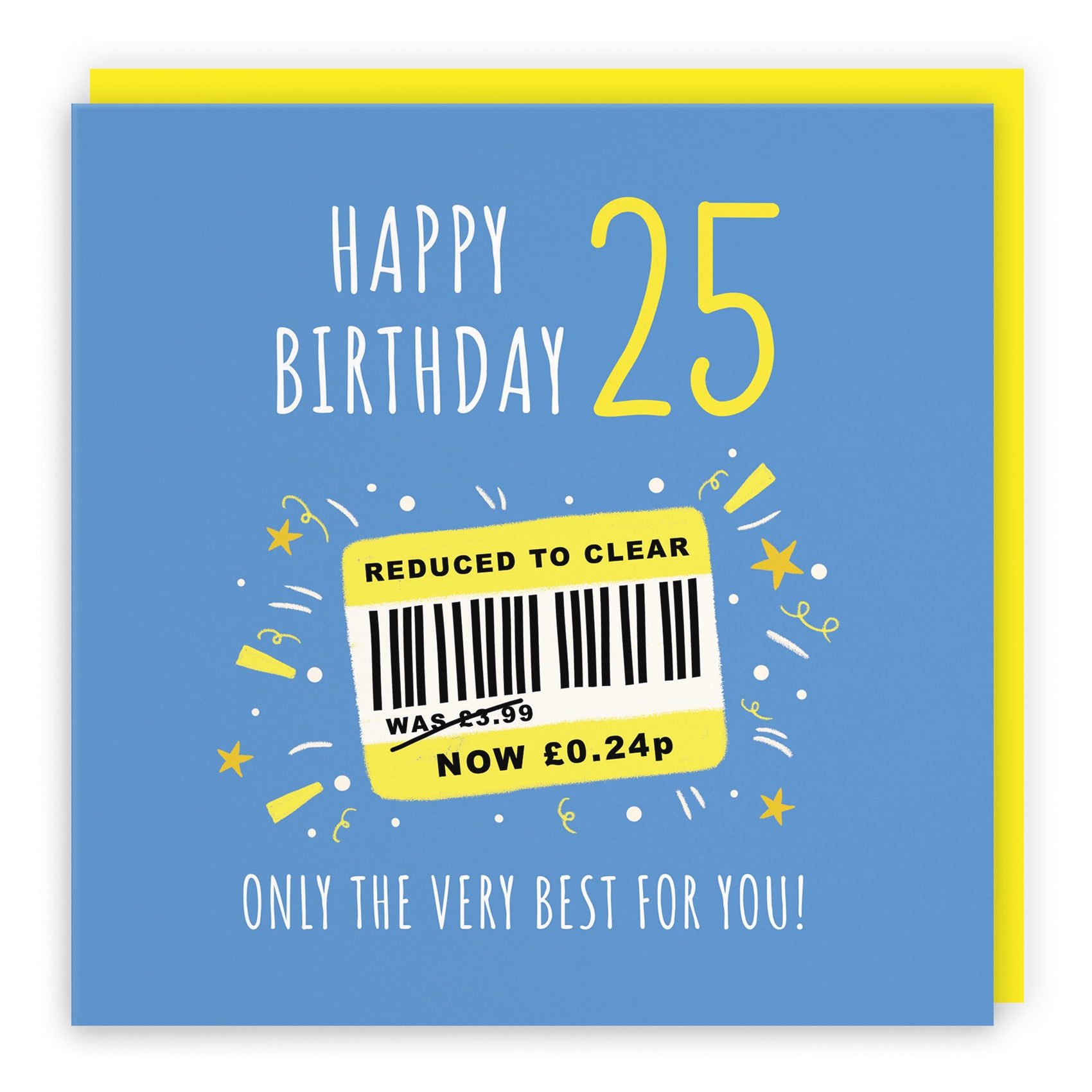 Men's 25th Birthday Card Reduced To Clear Moments - Default Title (BS00043)