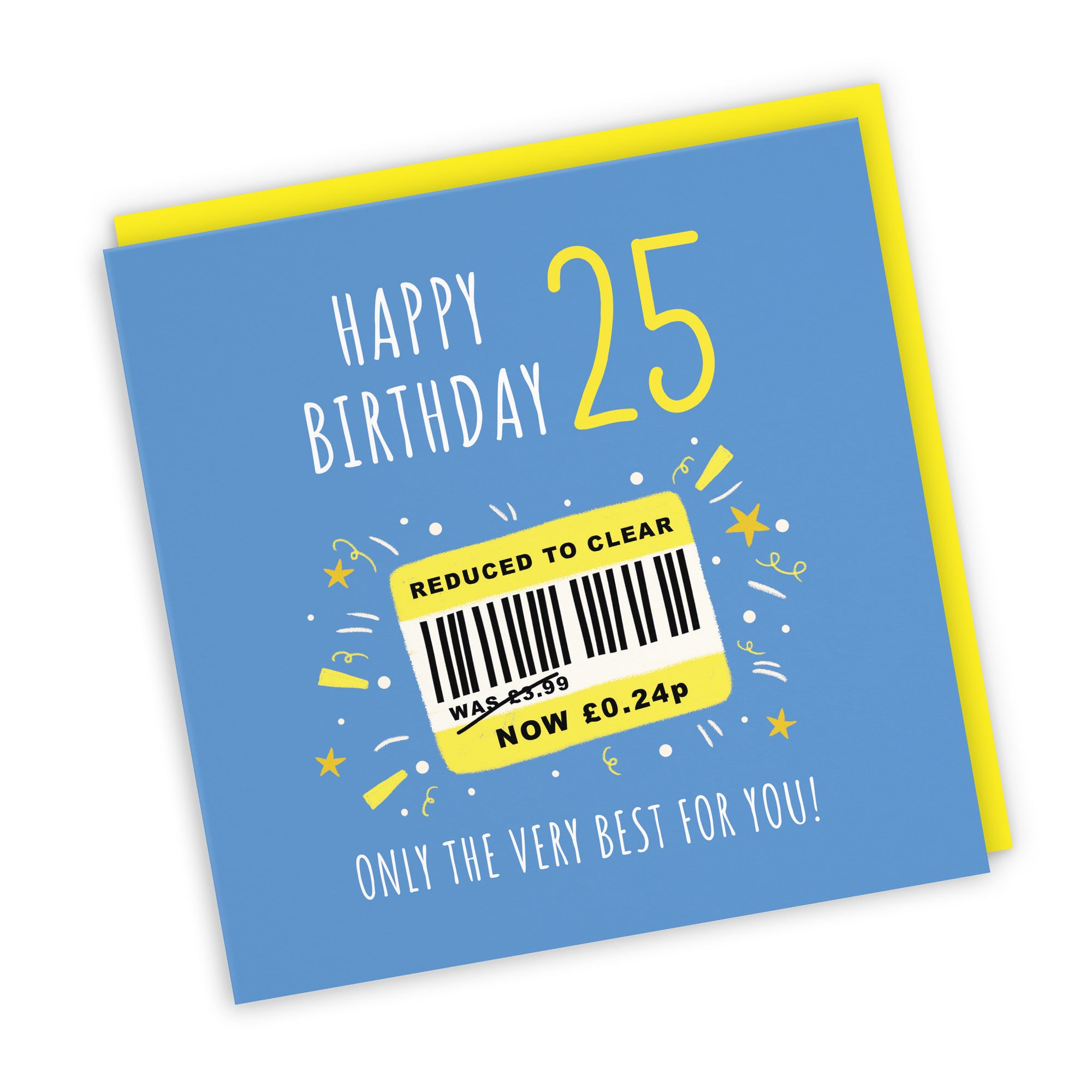 Men's 25th Birthday Card Reduced To Clear Moments - Default Title (BS00043)