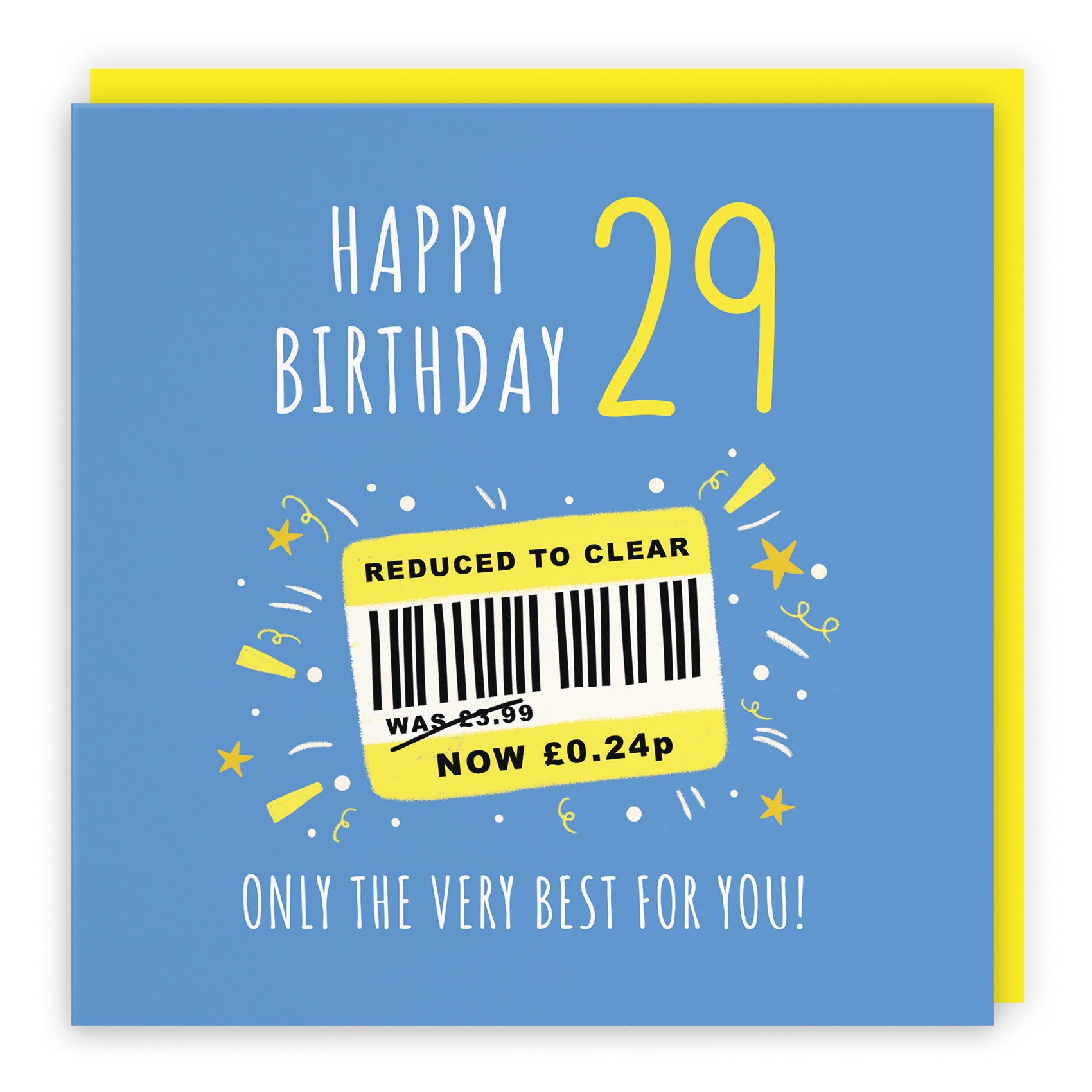 Men's 29th Birthday Card Reduced To Clear Moments - Default Title (BS00044)