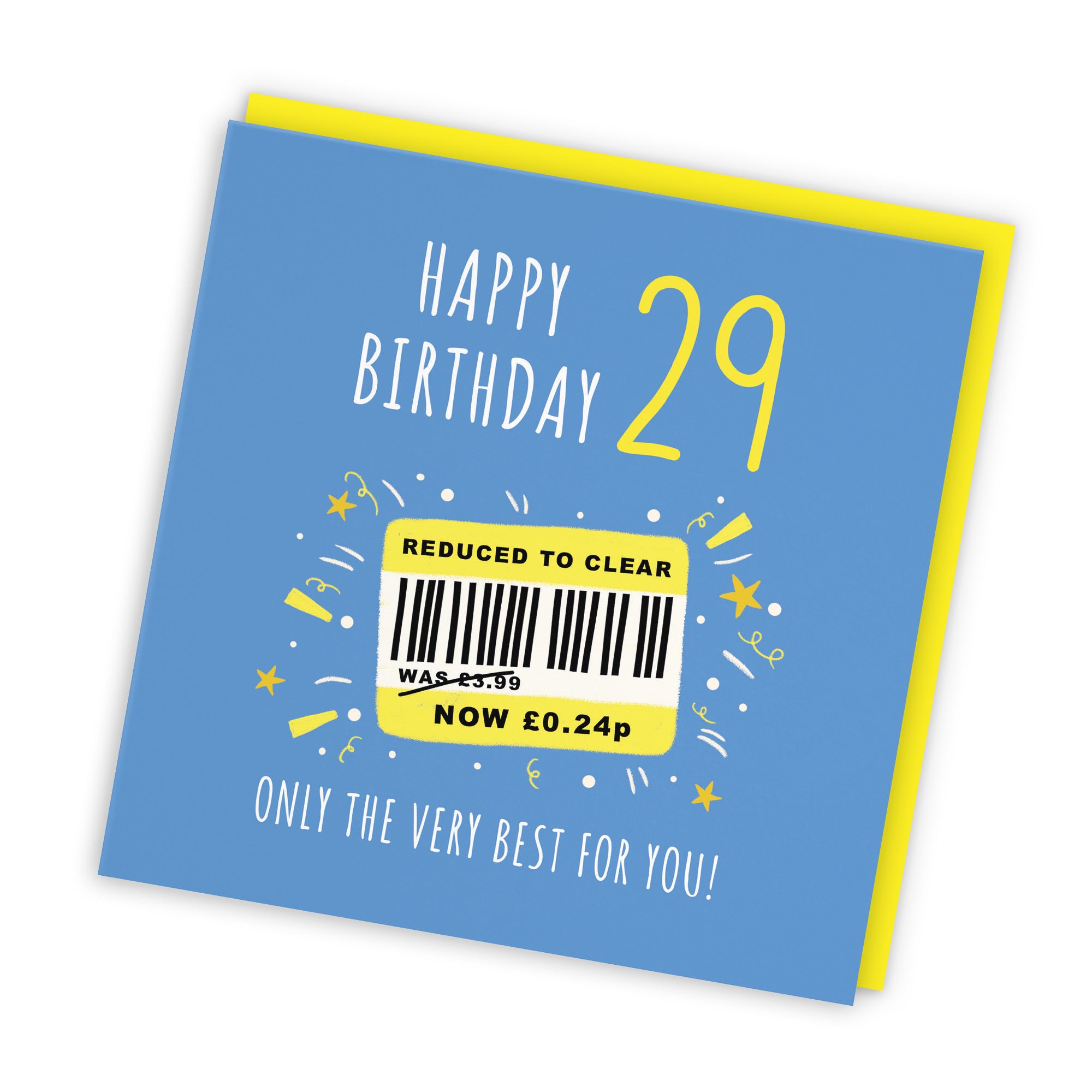Men's 29th Birthday Card Reduced To Clear Moments - Default Title (BS00044)