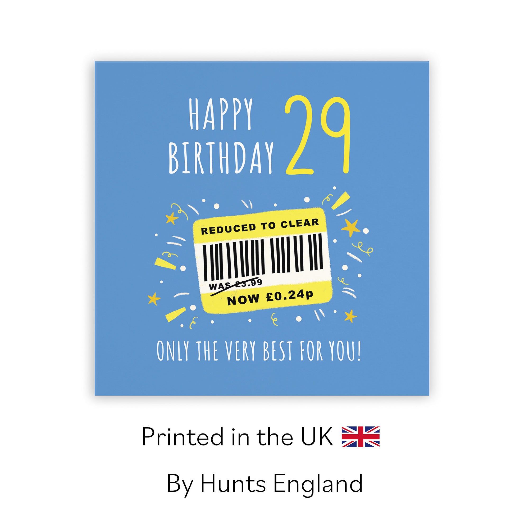 Men's 29th Birthday Card Reduced To Clear Moments - Default Title (BS00044)