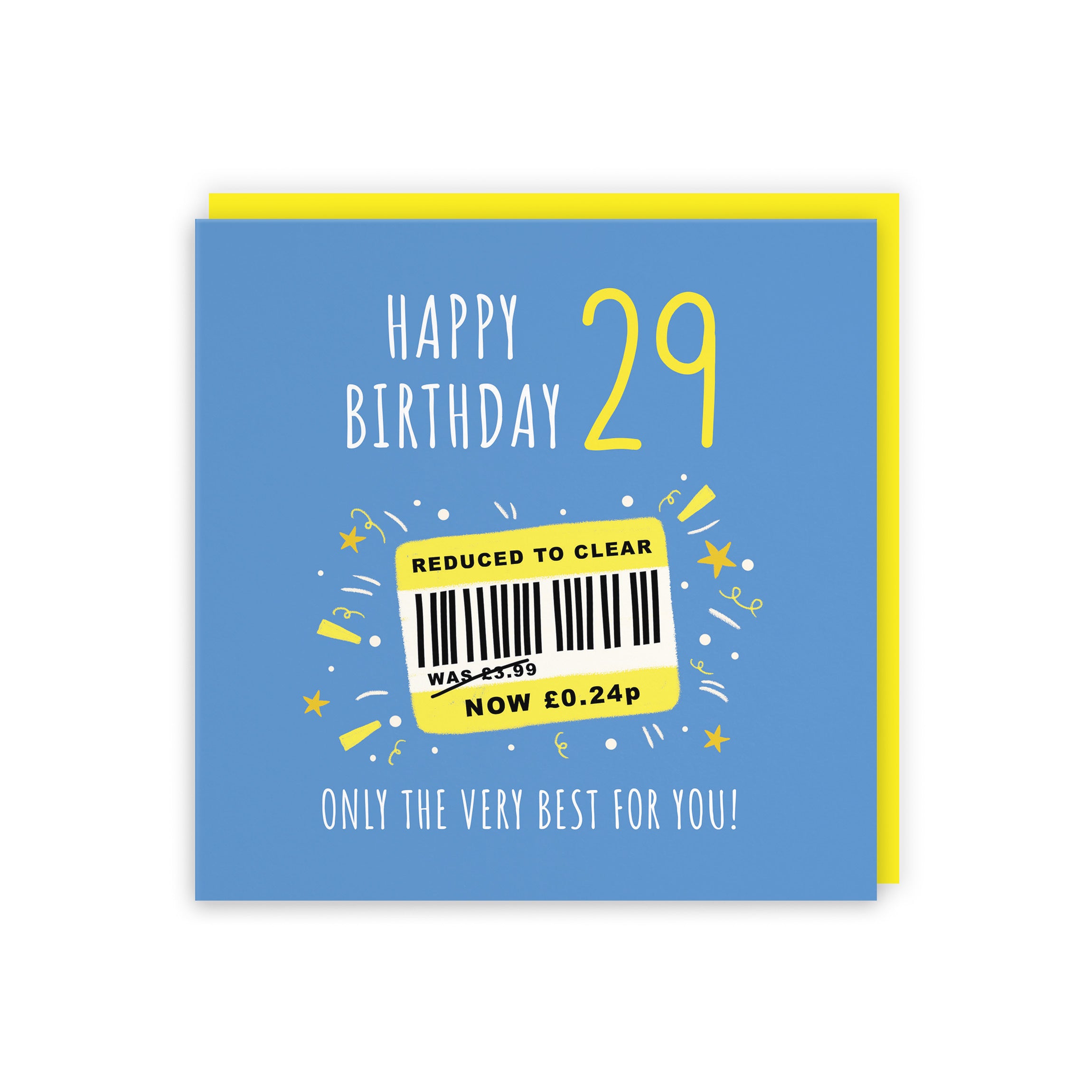 Men's 29th Birthday Card Reduced To Clear Moments - Default Title (BS00044)
