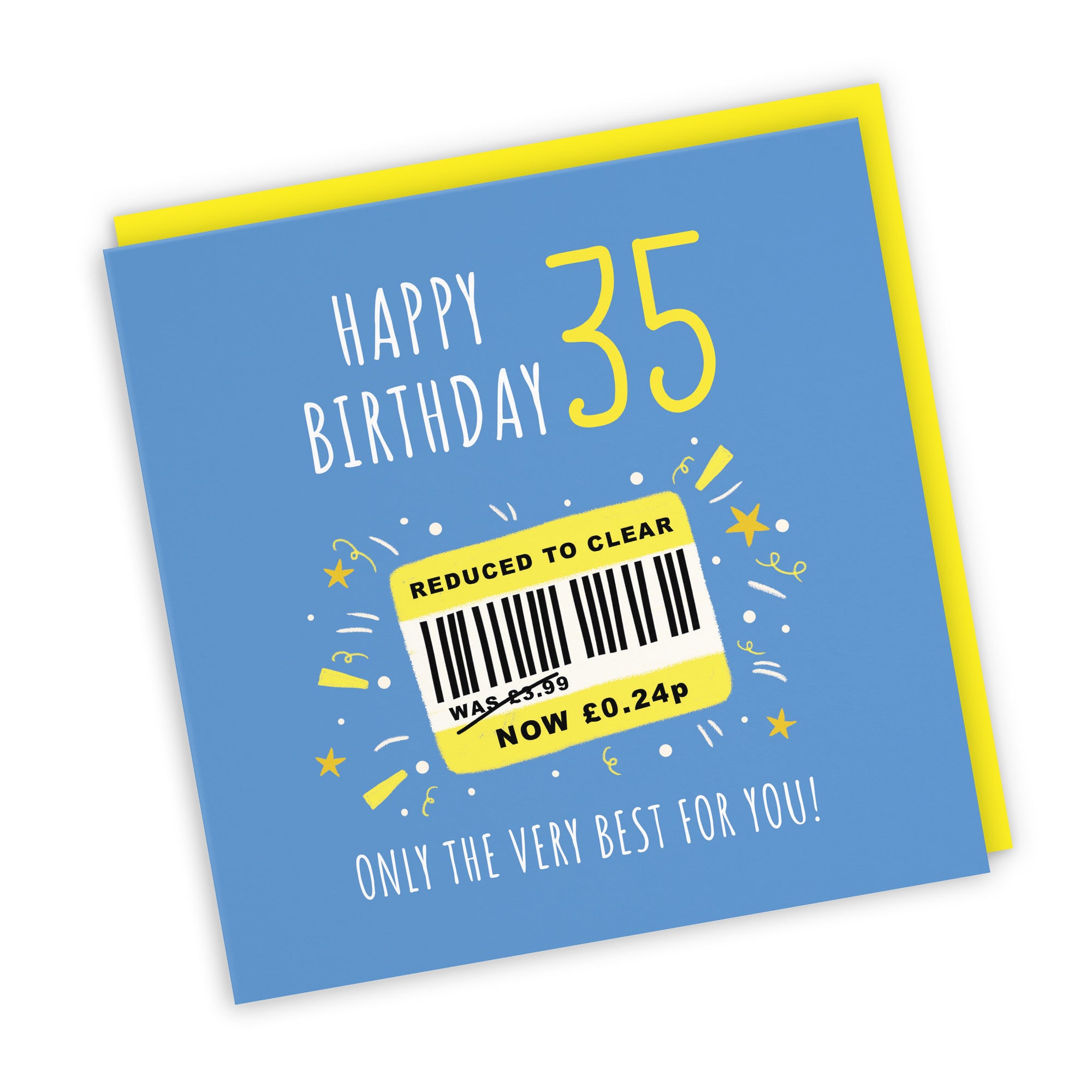 Men's 35th Birthday Card Reduced To Clear Moments - Default Title (BS00046)