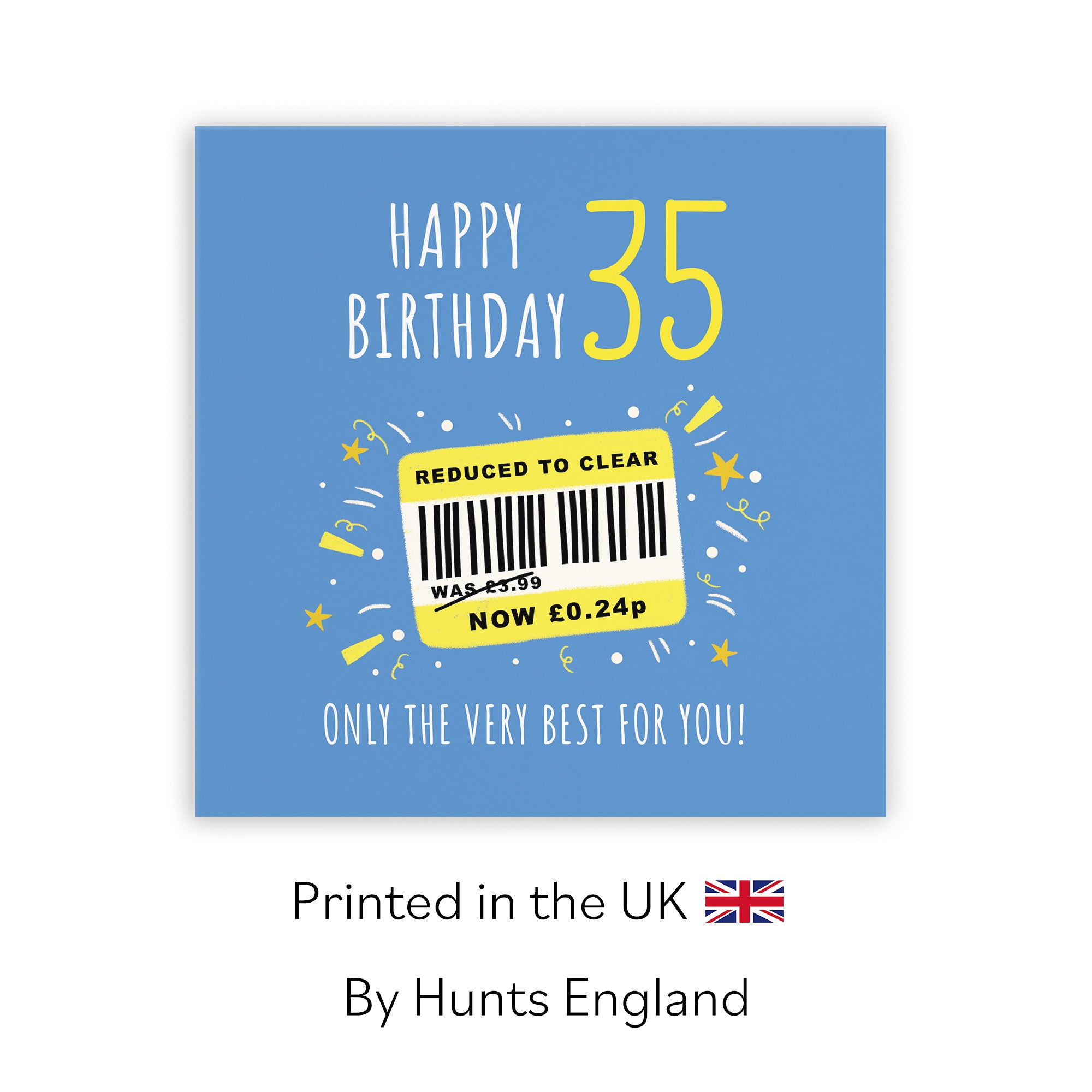 Men's 35th Birthday Card Reduced To Clear Moments - Default Title (BS00046)