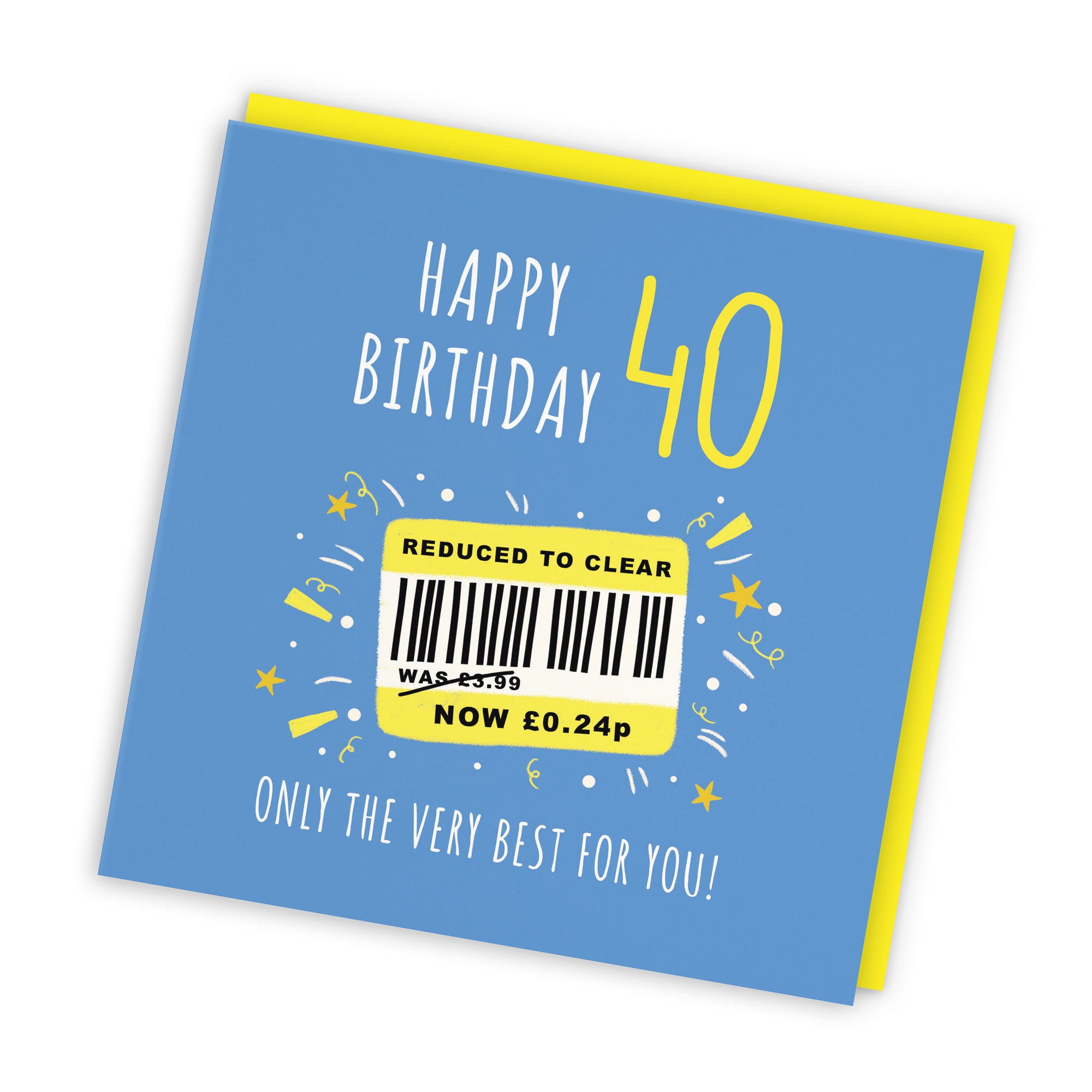 Men's 40th Birthday Card Reduced To Clear Moments - Default Title (BS00047)