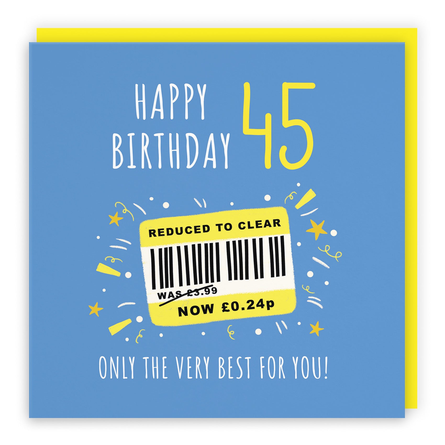 Men's 45th Birthday Card Reduced To Clear Moments - Default Title (BS00048)
