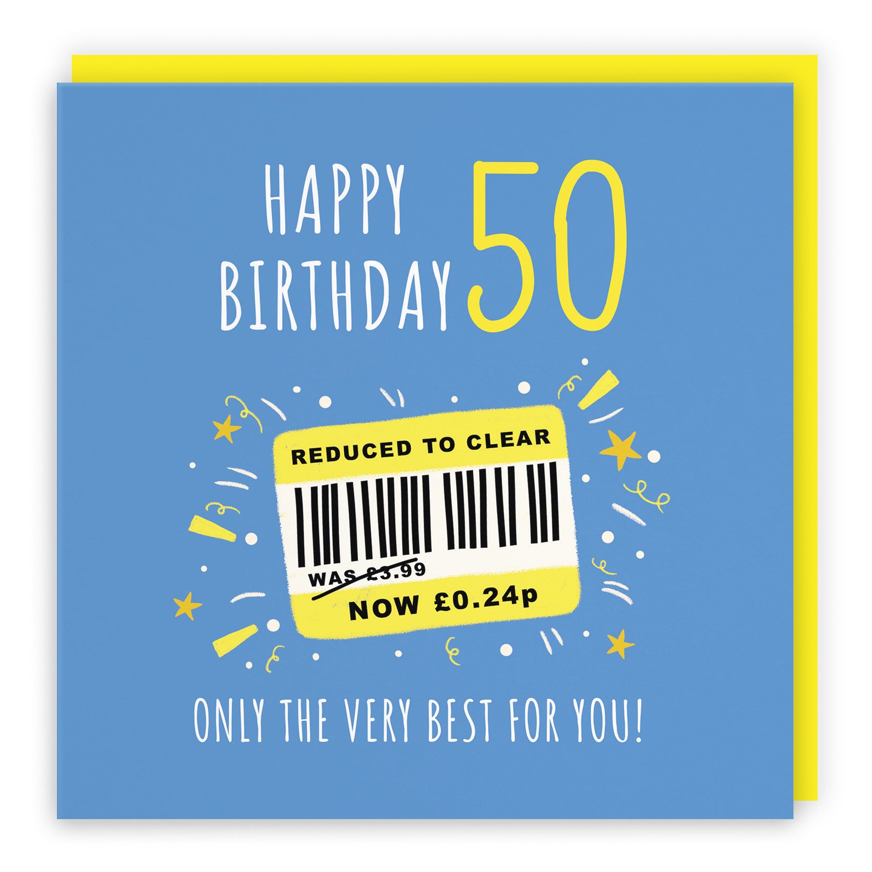 Men's 50th Birthday Card Reduced To Clear Moments - Default Title (BS00049)