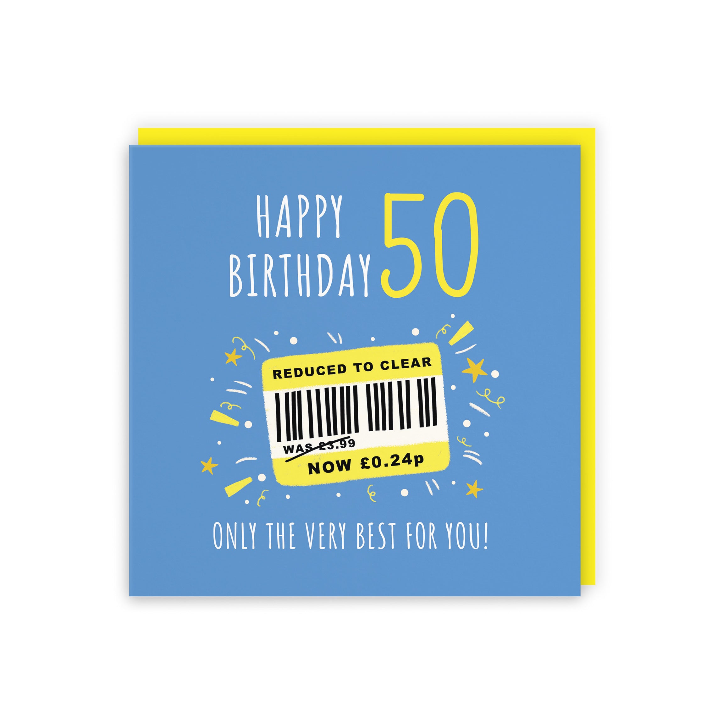Men's 50th Birthday Card Reduced To Clear Moments - Default Title (BS00049)