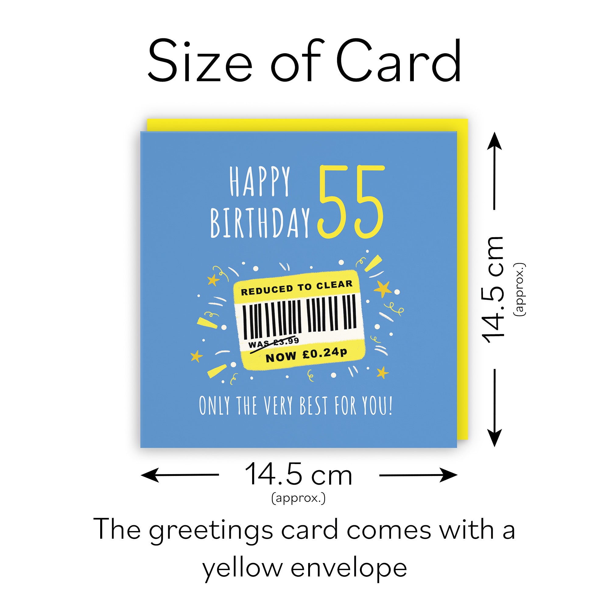Men's 55th Birthday Card Reduced To Clear Moments - Default Title (BS00050)