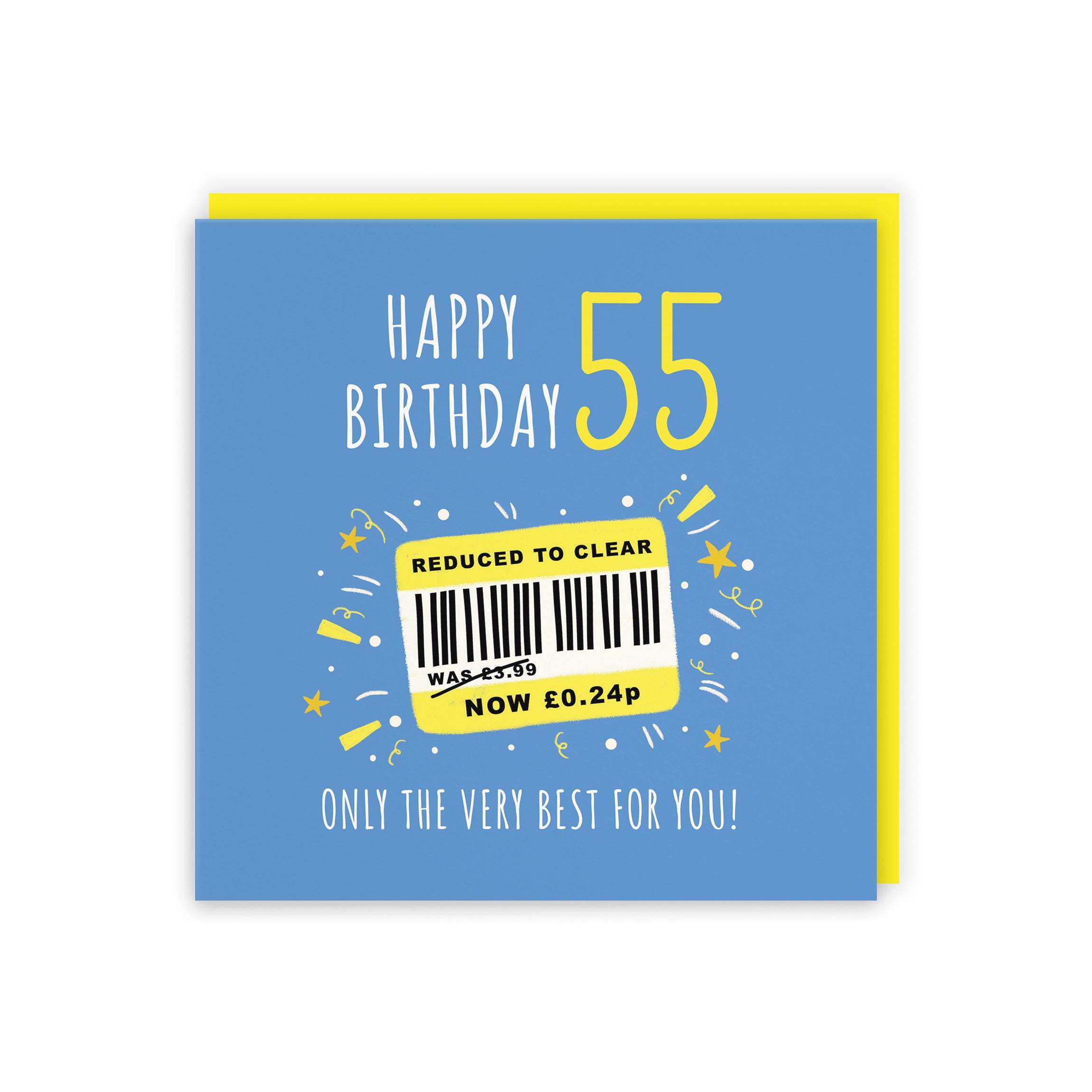 Men's 55th Birthday Card Reduced To Clear Moments - Default Title (BS00050)
