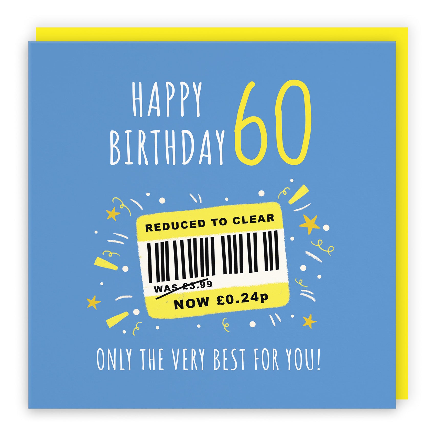 Men's 60th Birthday Card Reduced To Clear Moments - Default Title (BS00051)
