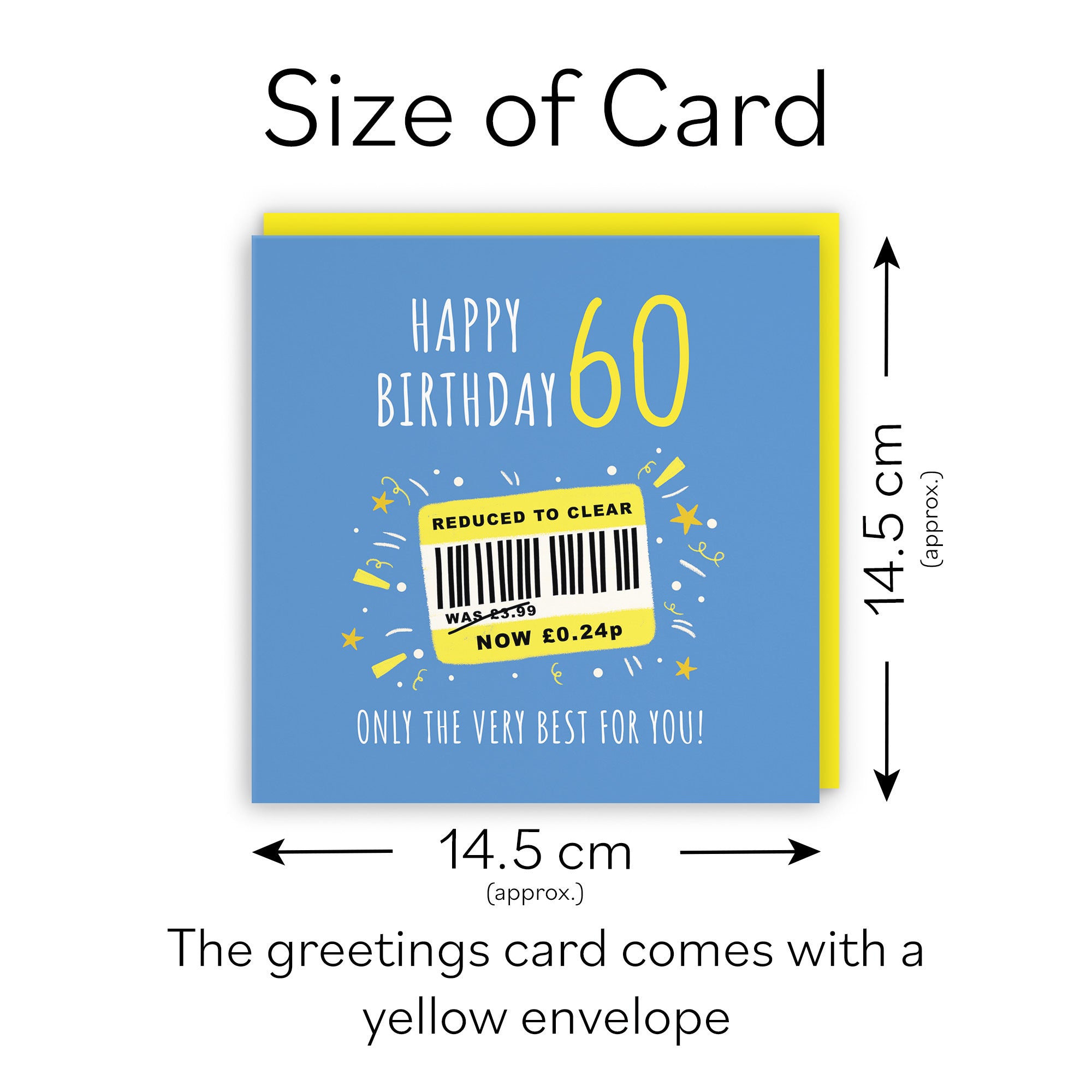 Men's 60th Birthday Card Reduced To Clear Moments - Default Title (BS00051)