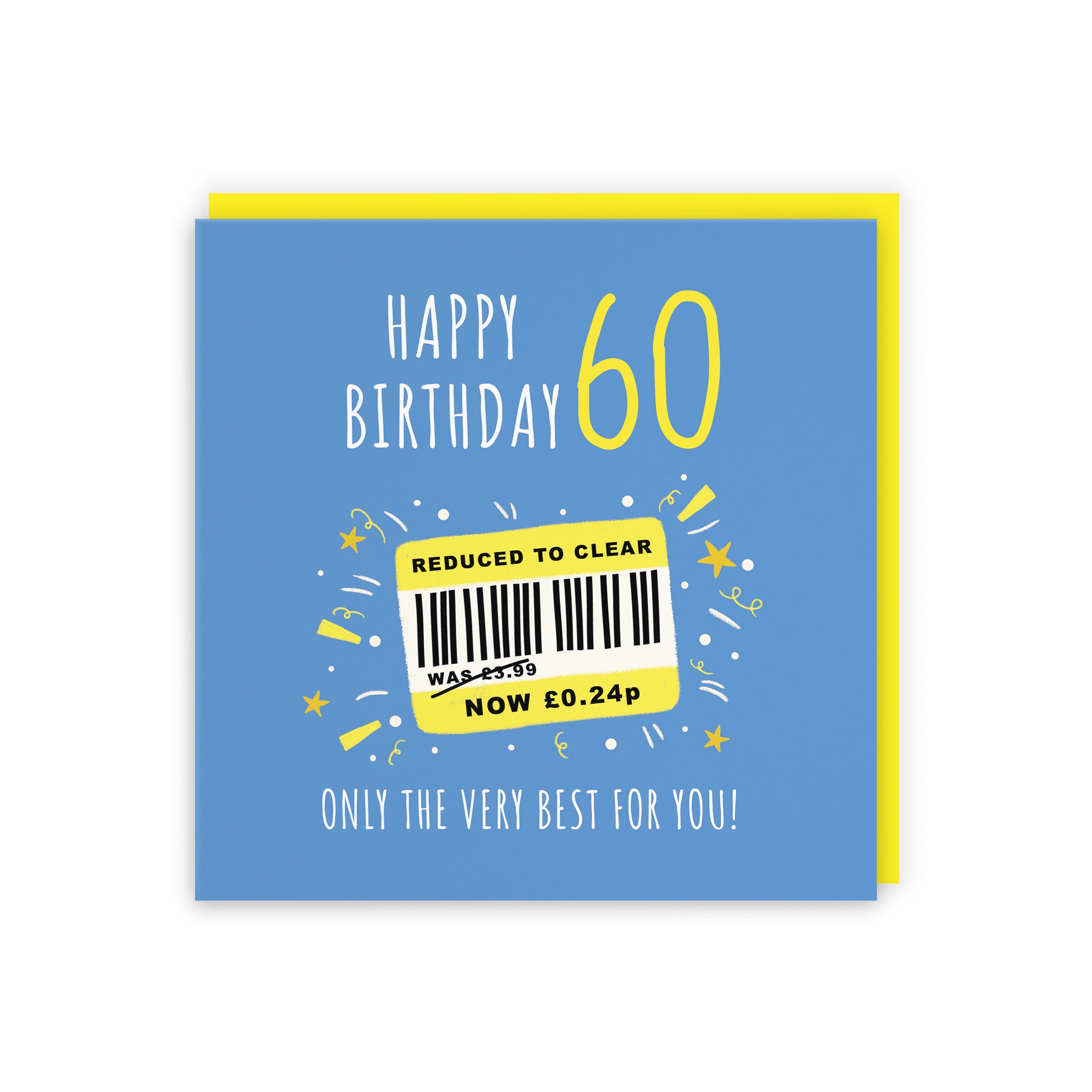 Men's 60th Birthday Card Reduced To Clear Moments - Default Title (BS00051)
