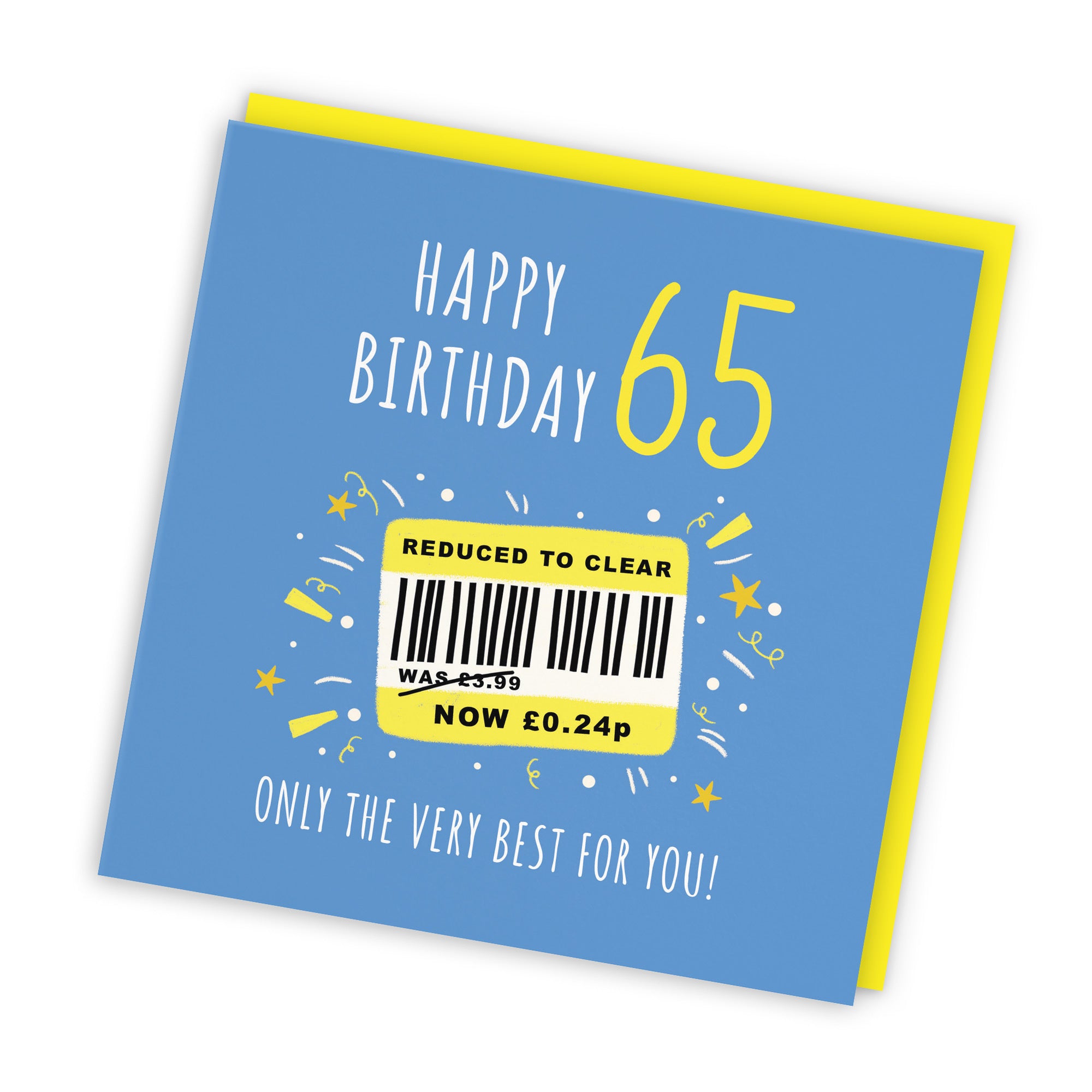 Men's 65th Birthday Card Reduced To Clear Moments - Default Title (BS00052)