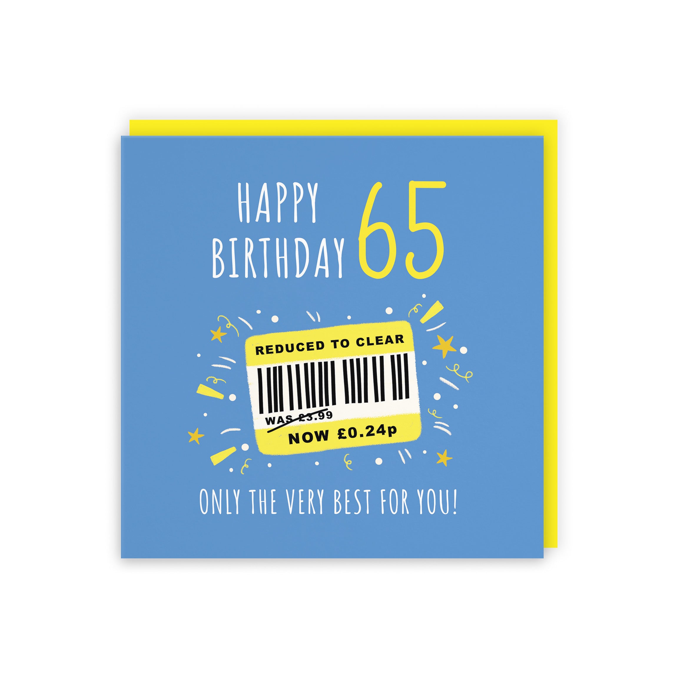 Men's 65th Birthday Card Reduced To Clear Moments - Default Title (BS00052)