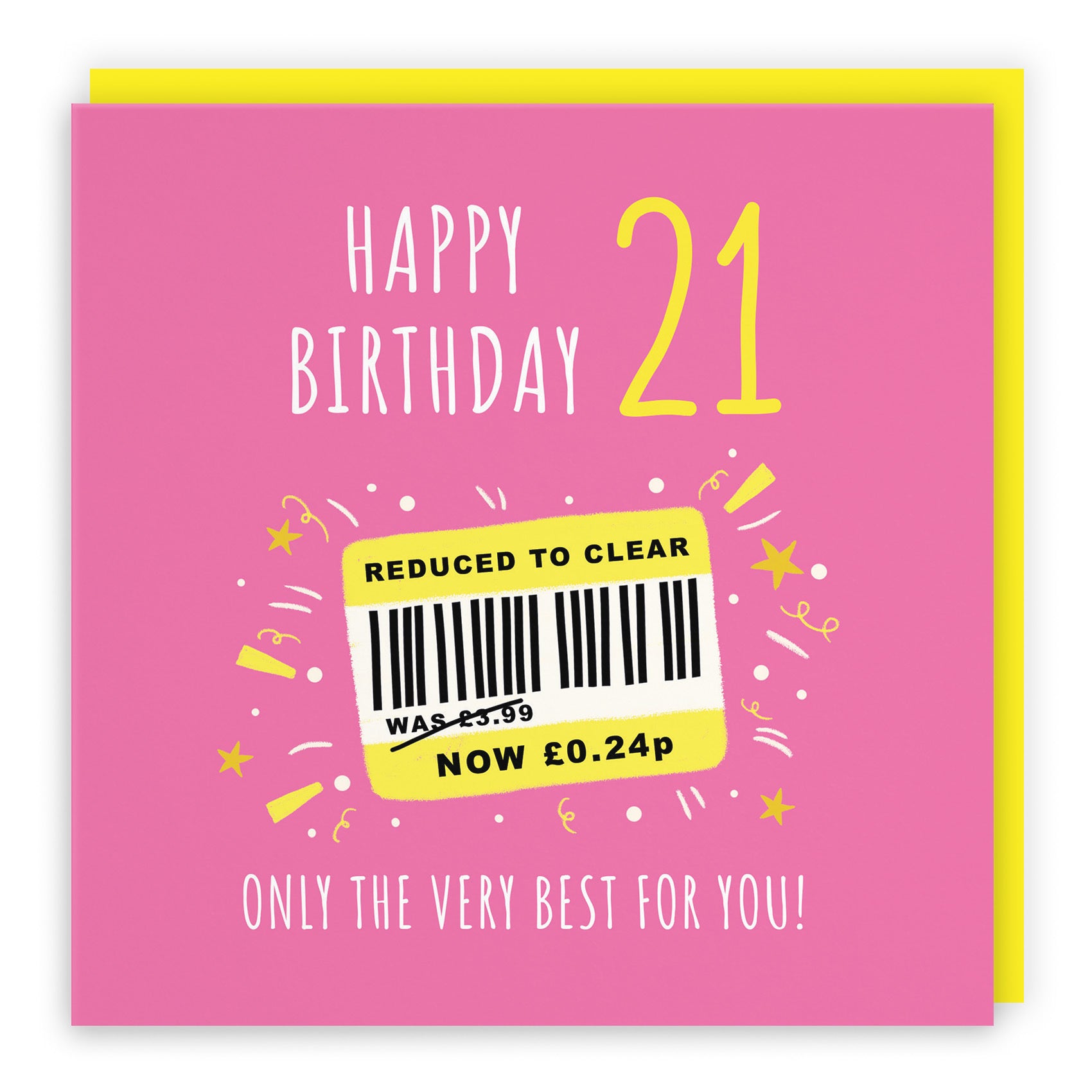 Women's 21st Birthday Card Reduced To Clear Moments - Default Title (BS00054)