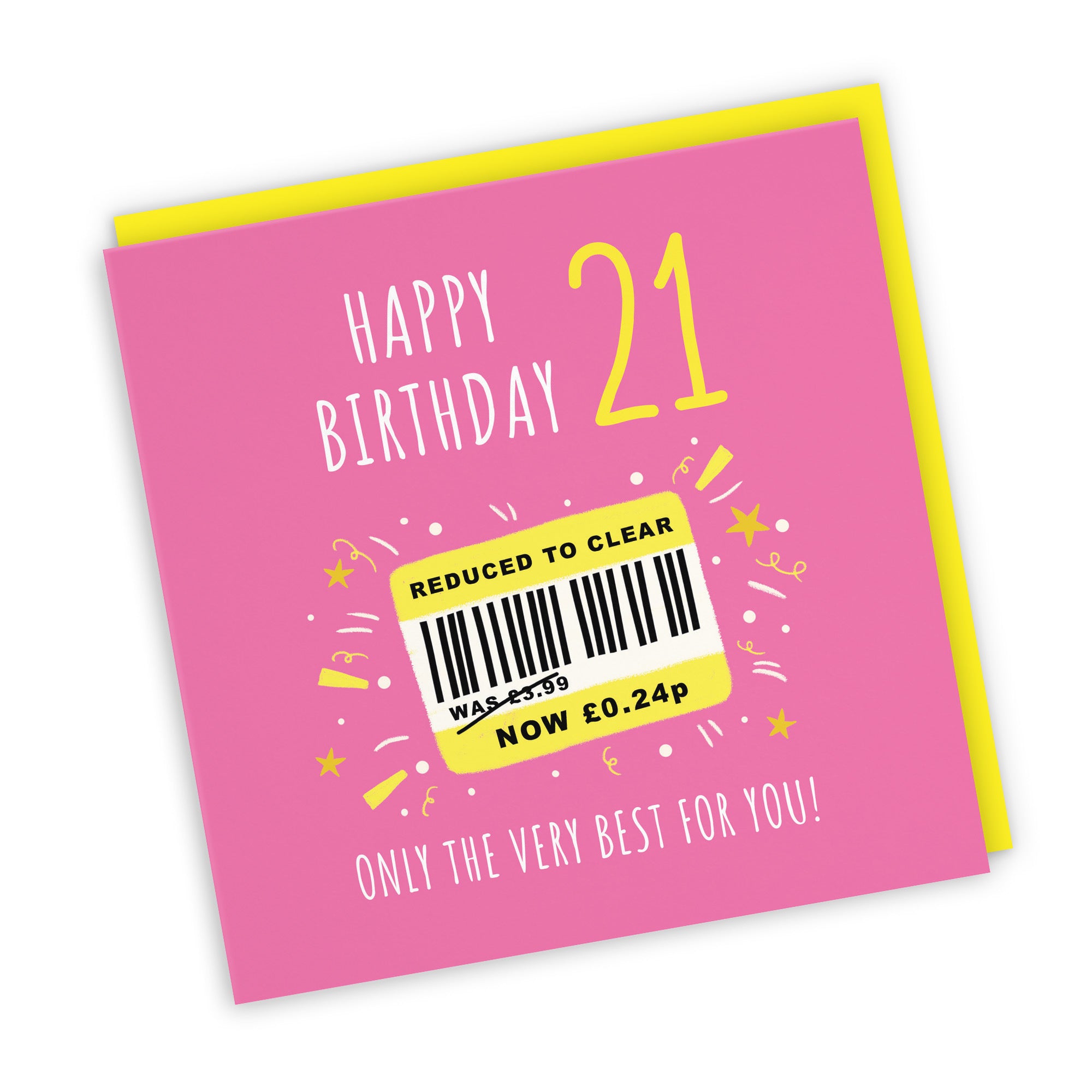 Women's 21st Birthday Card Reduced To Clear Moments - Default Title (BS00054)