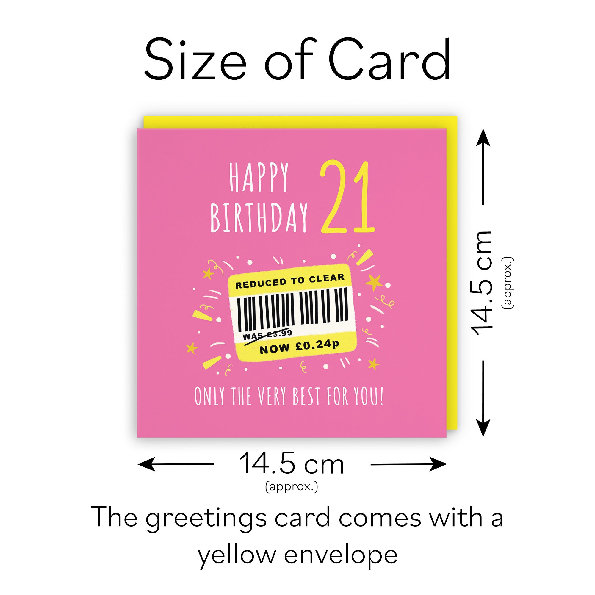 Women's 21st Birthday Card Reduced To Clear Moments - Default Title (BS00054)