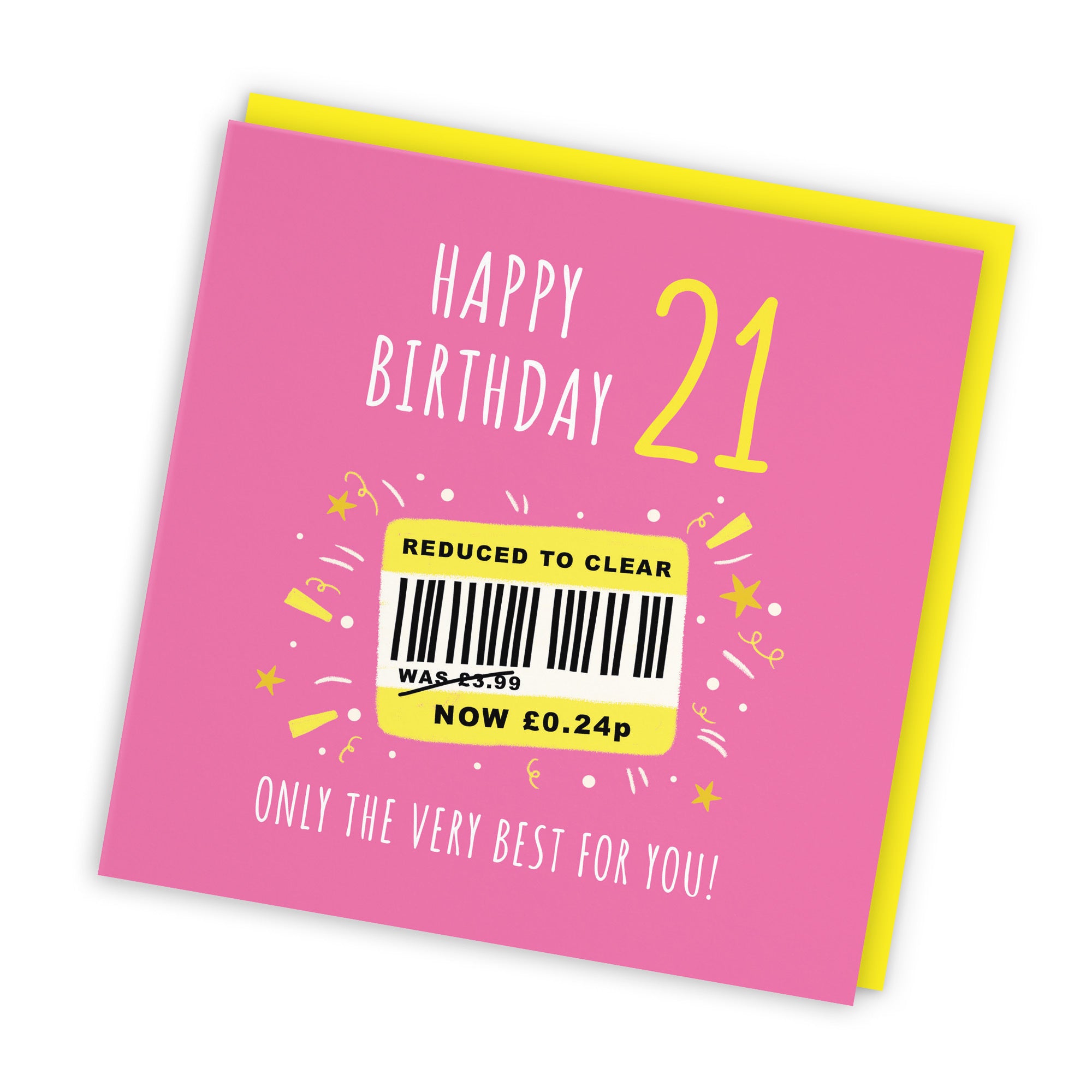 Women's 21st Birthday Card Reduced To Clear Moments - Default Title (BS00054)
