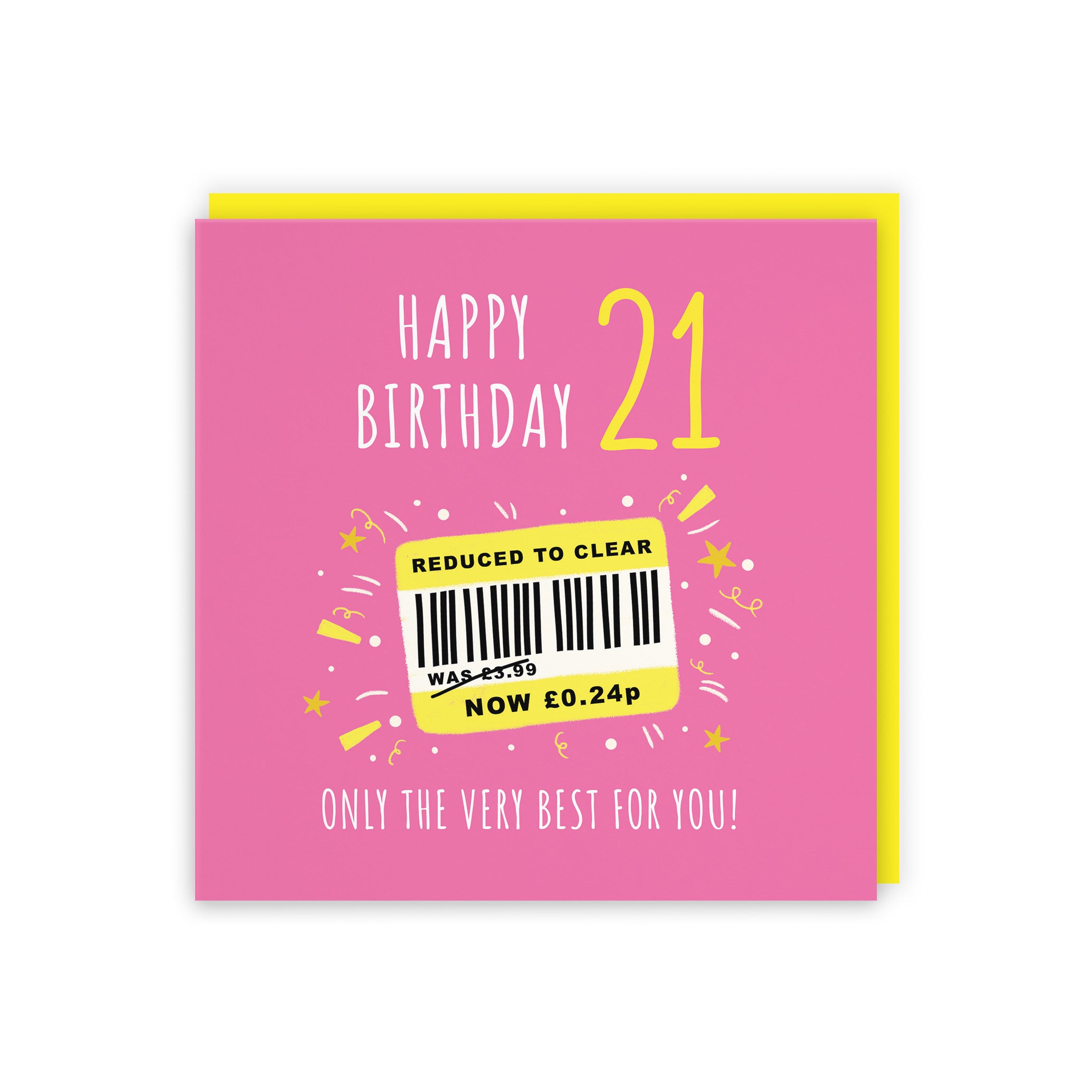 Women's 21st Birthday Card Reduced To Clear Moments - Default Title (BS00054)