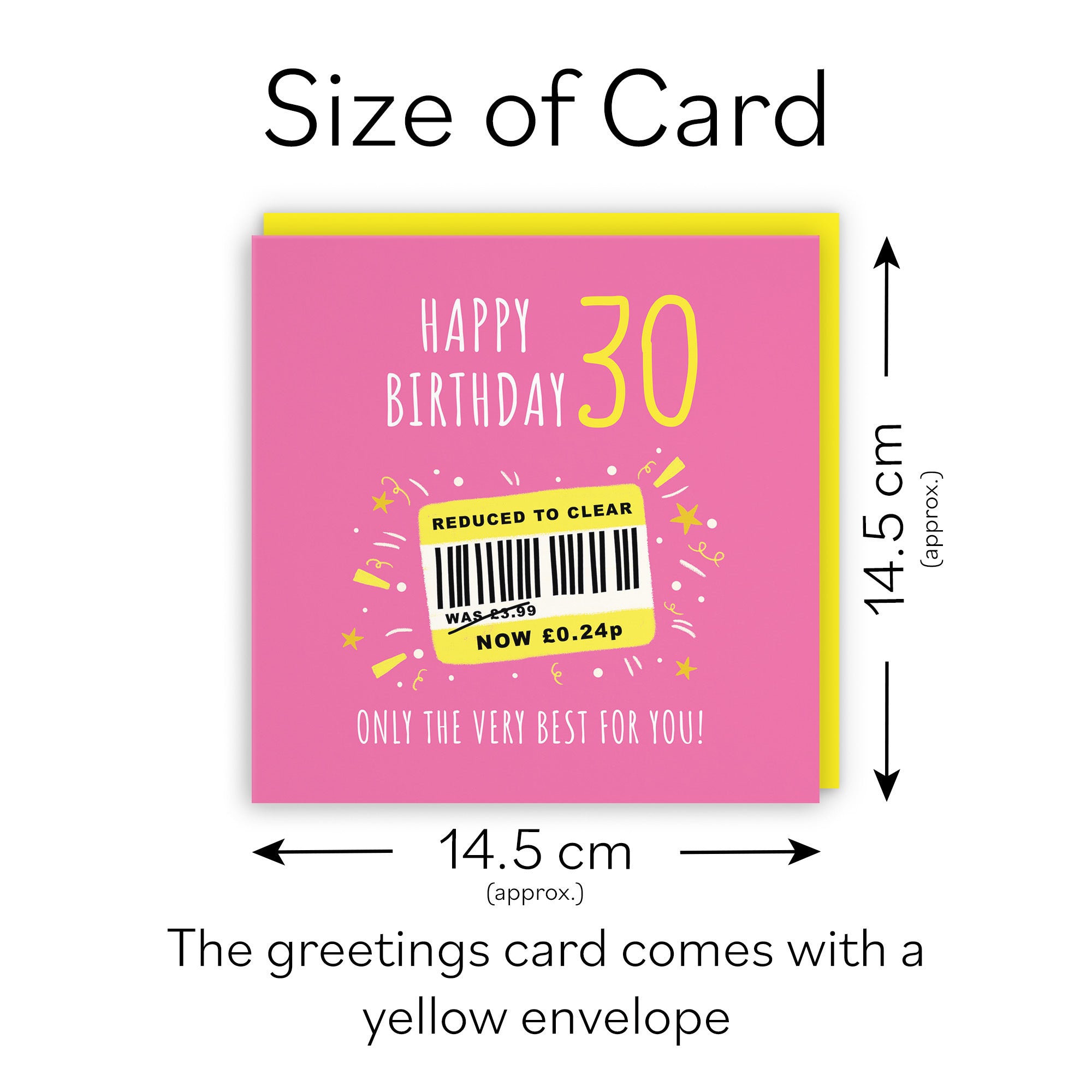 Women's 30th Birthday Card Reduced To Clear Moments - Default Title (BS00055)